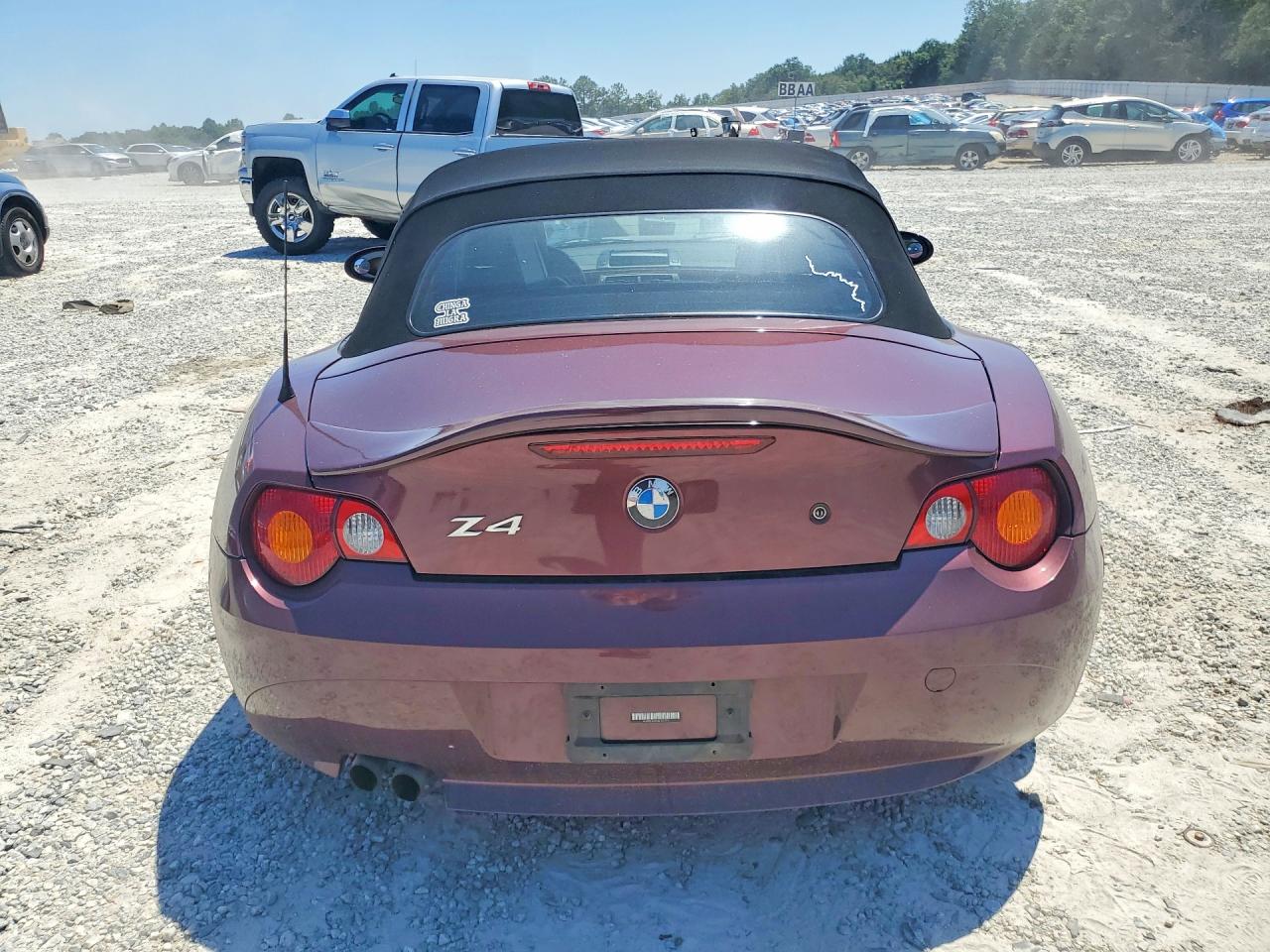 2003 Bmw Z4 3.0 Burgundy vin: 4USBT53493LT22774