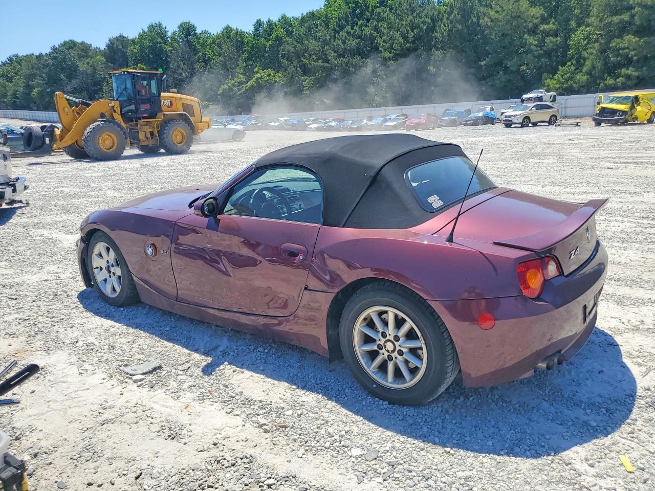 2003 Bmw Z4 3.0 Burgundy vin: 4USBT53493LT22774