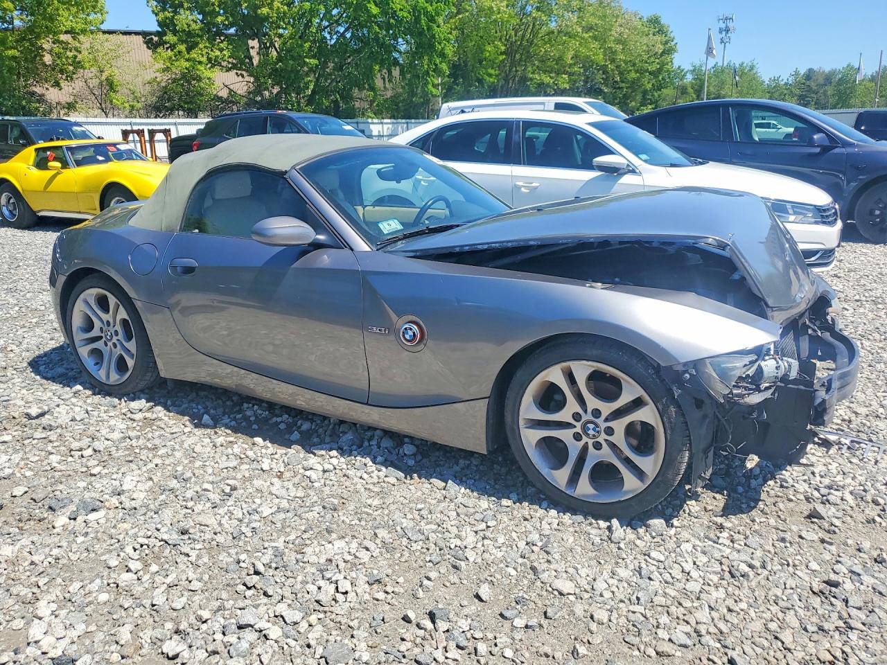 2003 Bmw Z4 3.0 Gray vin: 4USBT534X3LT23075