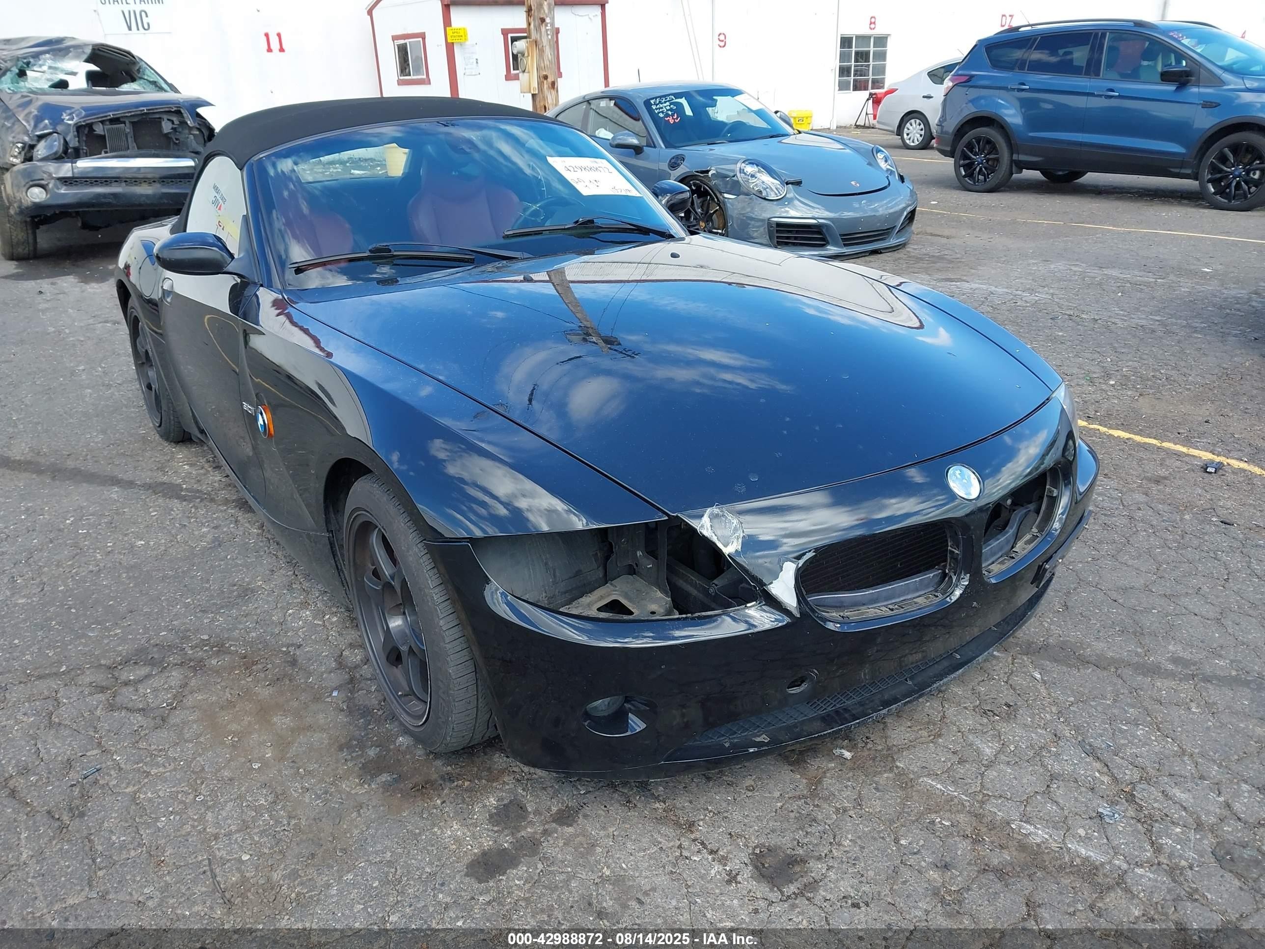 2004 Bmw Z4 3.0i Черный vin: 4USBT53504LT27159