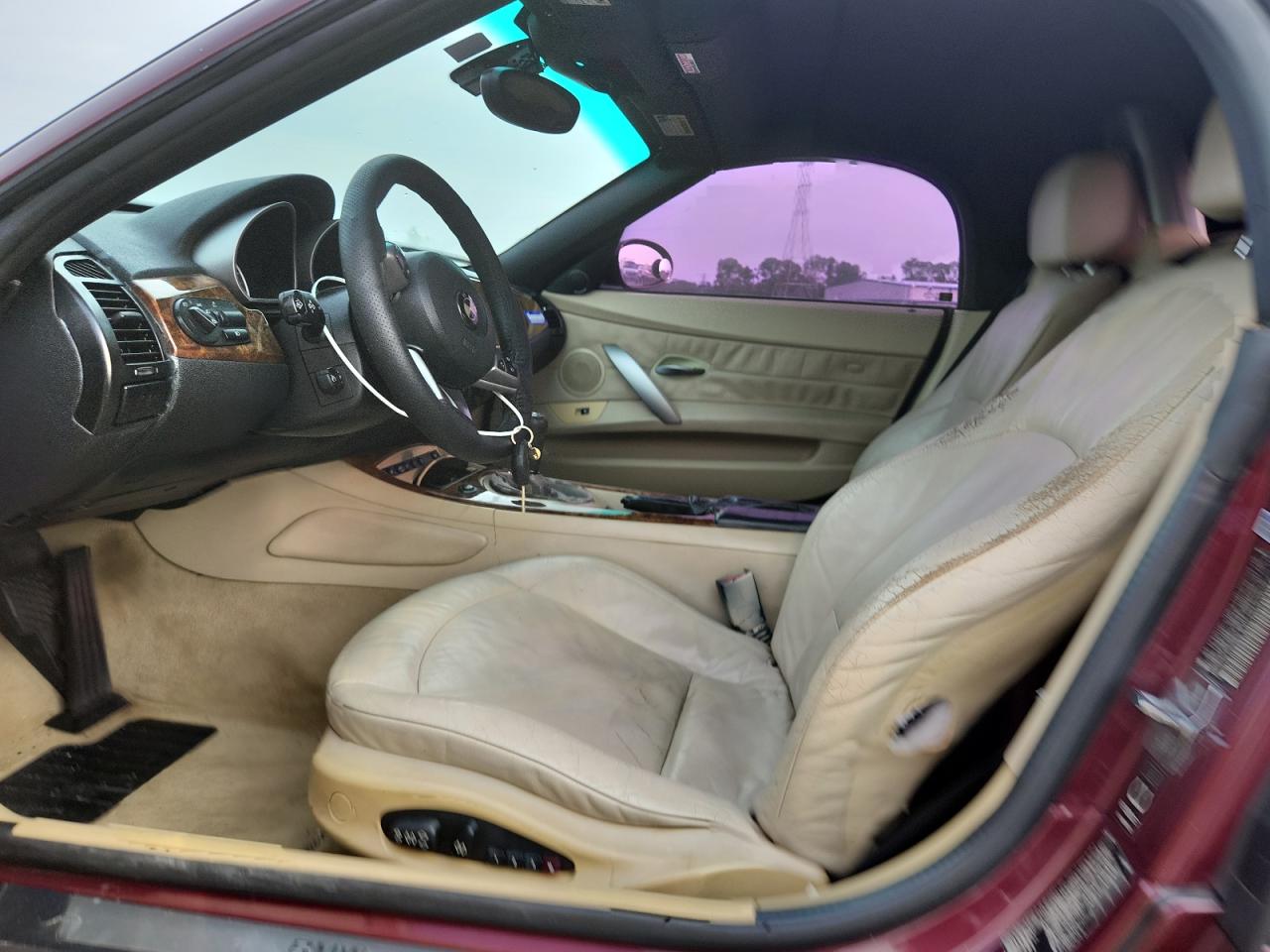 2005 Bmw Z4 3.0 Бордовый vin: 4USBT53505LT28278