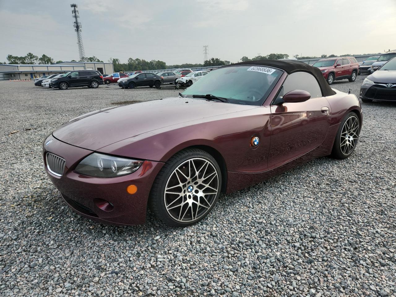 2005 Bmw Z4 3.0 Бордовый vin: 4USBT53505LT28278