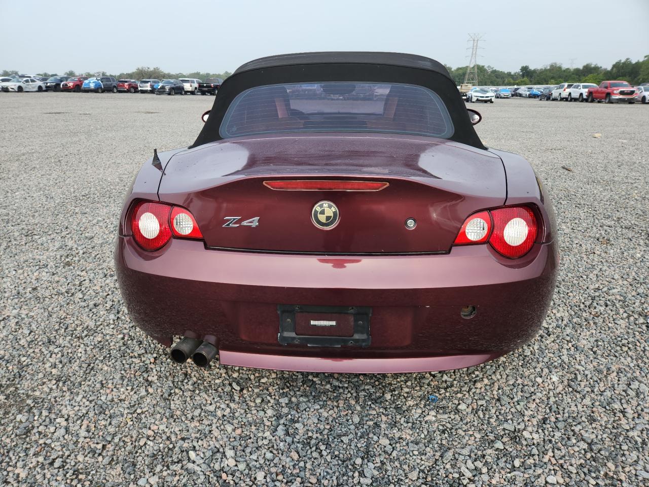 2005 Bmw Z4 3.0 Бордовый vin: 4USBT53505LT28278