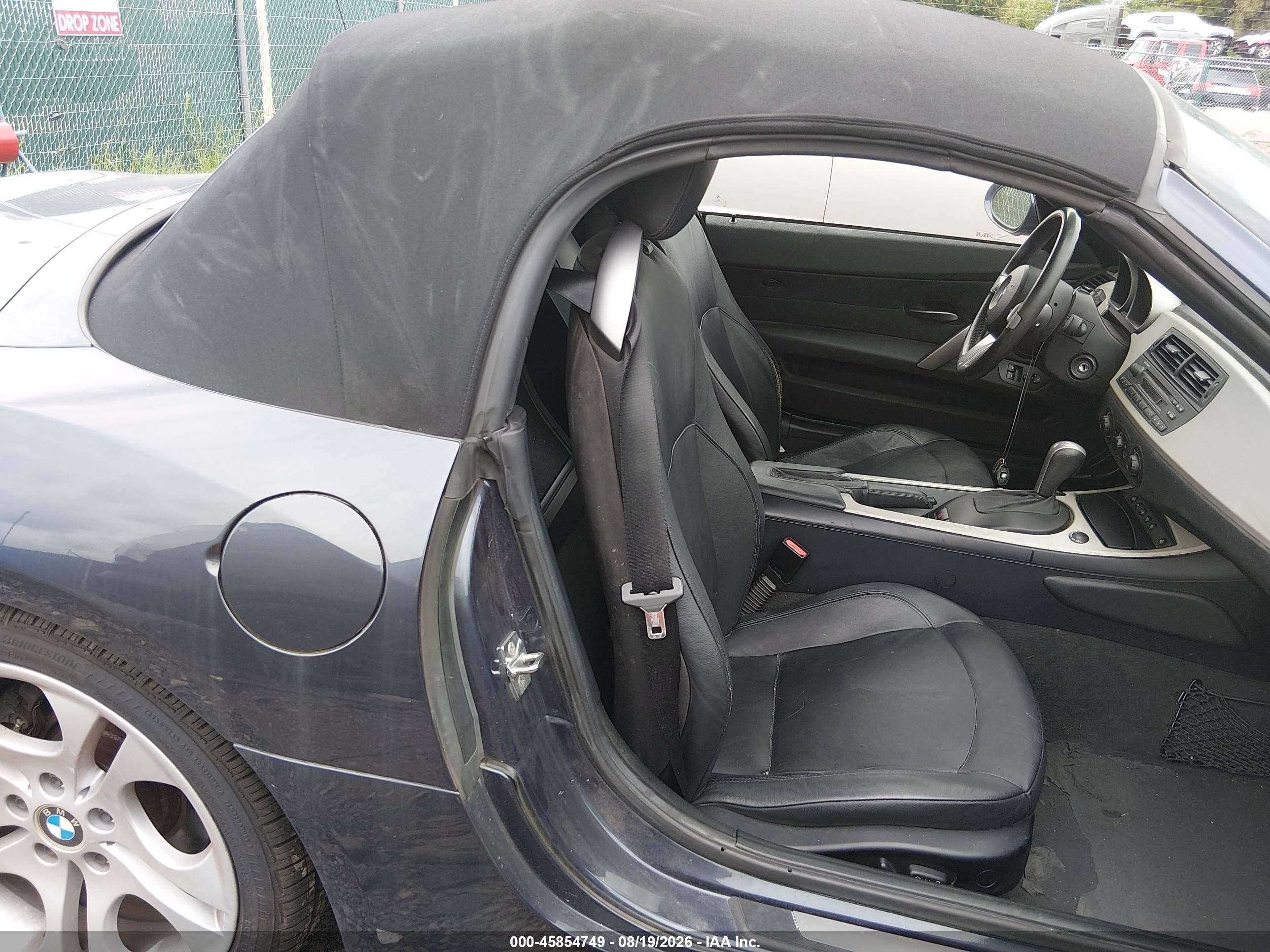 2005 Bmw Z4 3.0i Dark Blue vin: 4USBT53535LU11378