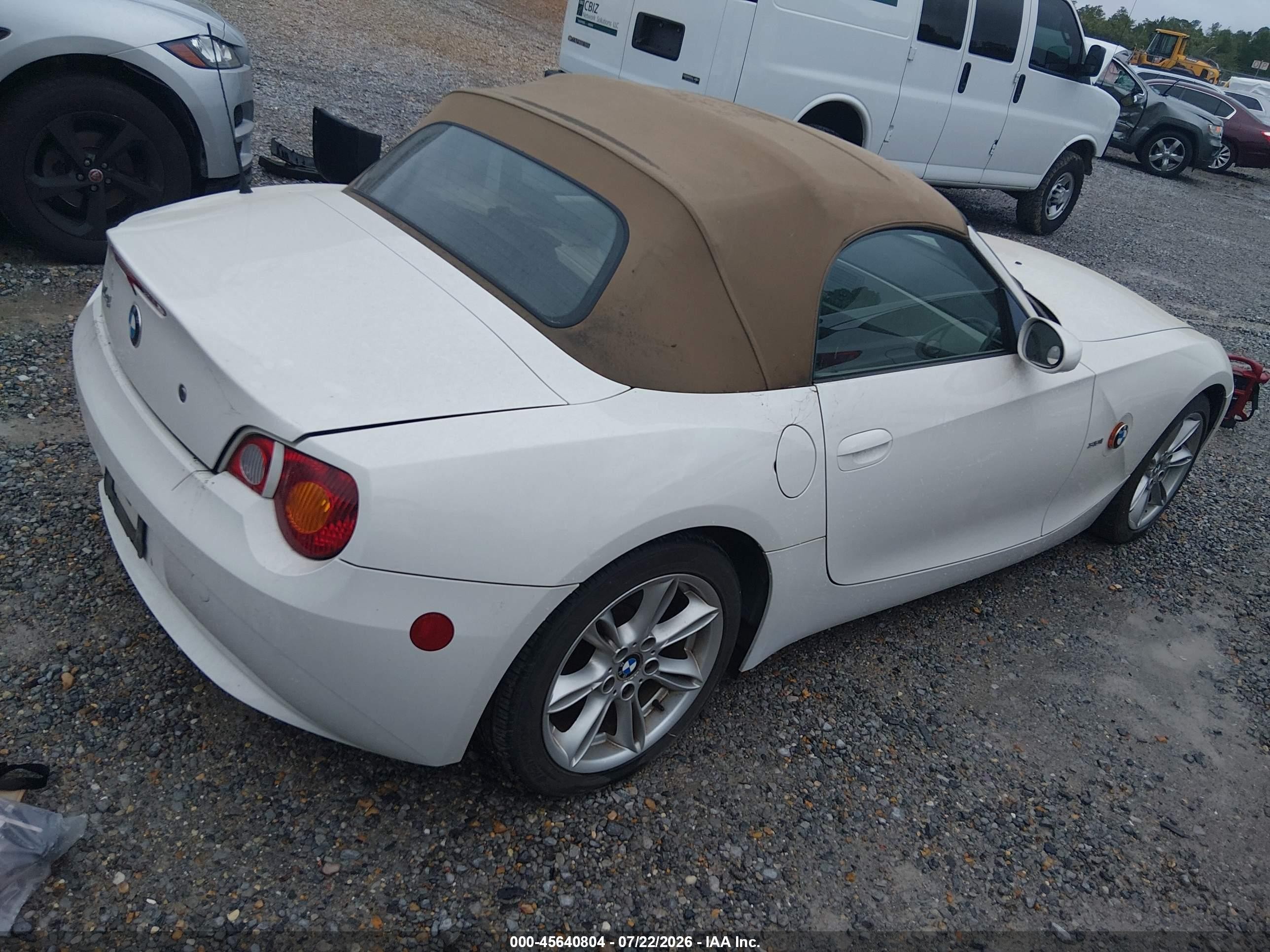 2004 Bmw Z4 3.0i Белый vin: 4USBT53544LU06639
