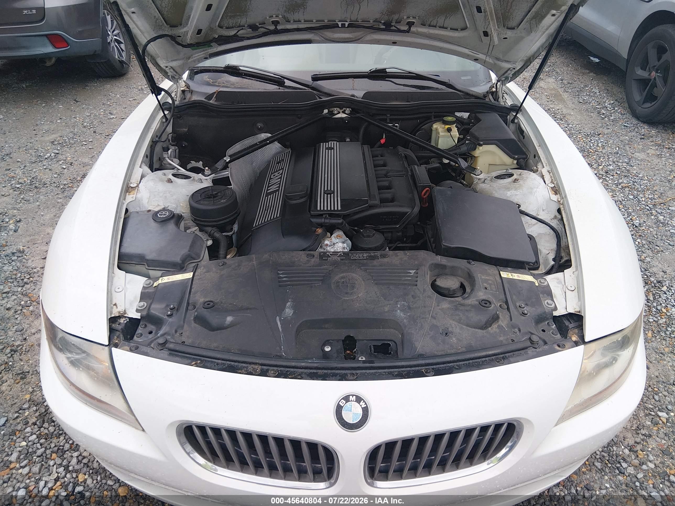 2004 Bmw Z4 3.0i Белый vin: 4USBT53544LU06639