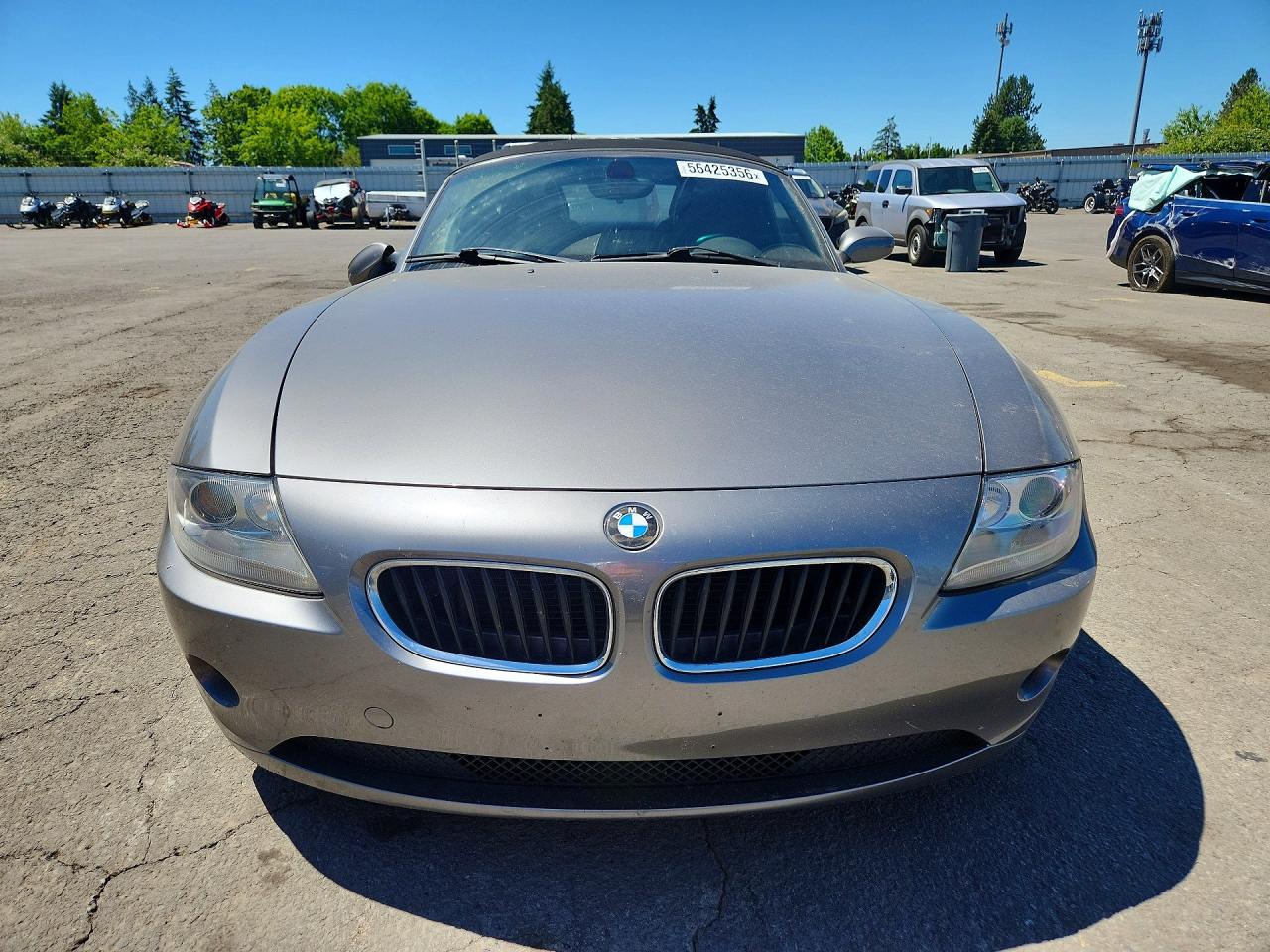 2005 Bmw Z4 3.0 Silver vin: 4USBT53545LT28672