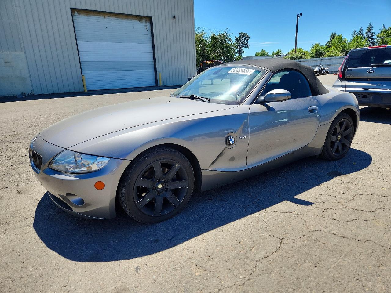 2005 Bmw Z4 3.0 Silver vin: 4USBT53545LT28672