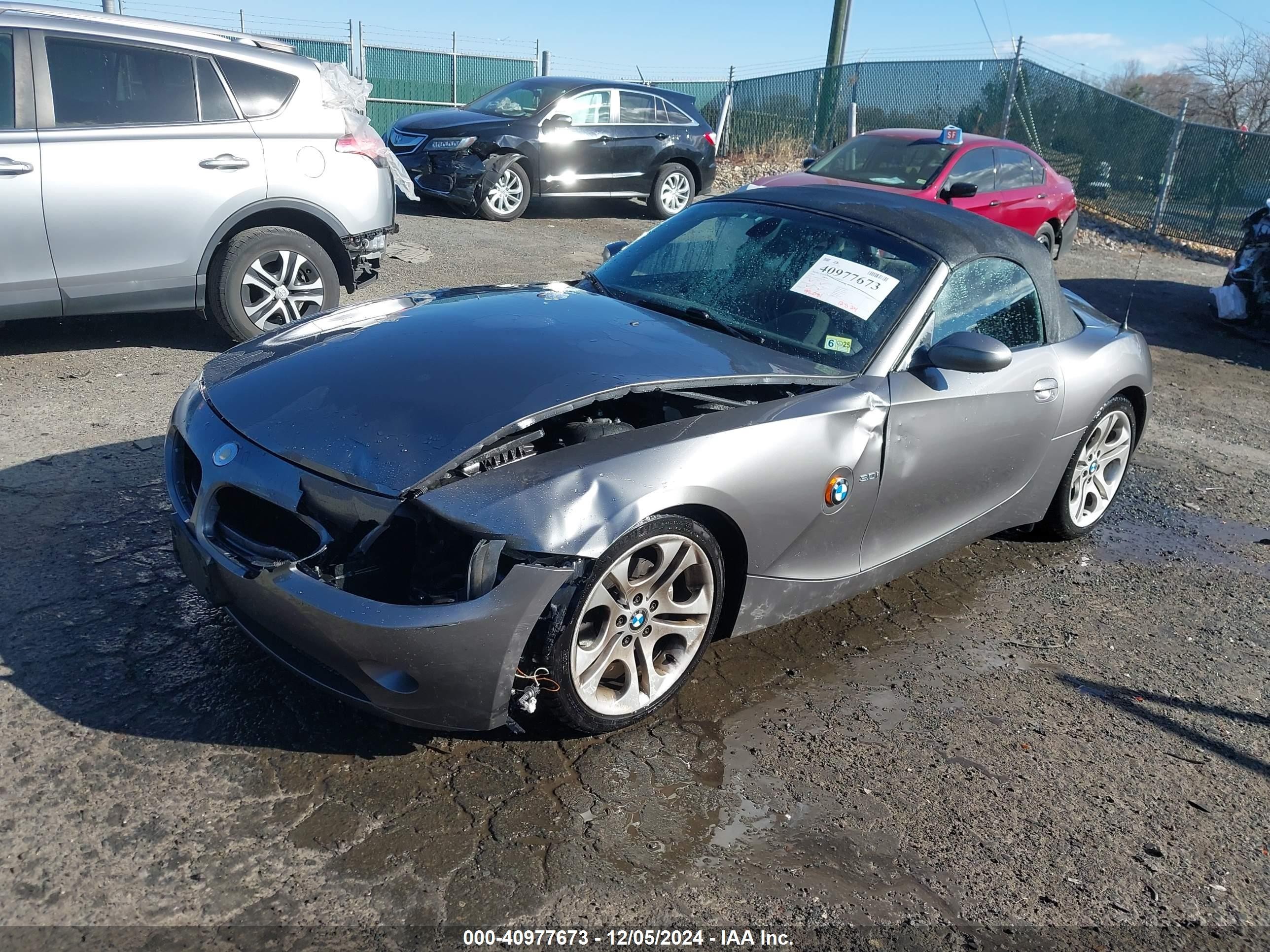 Price & History 2004 Bmw Z4 3.0i 3.0l I-6 Dohc, Vvt, 225hp vin