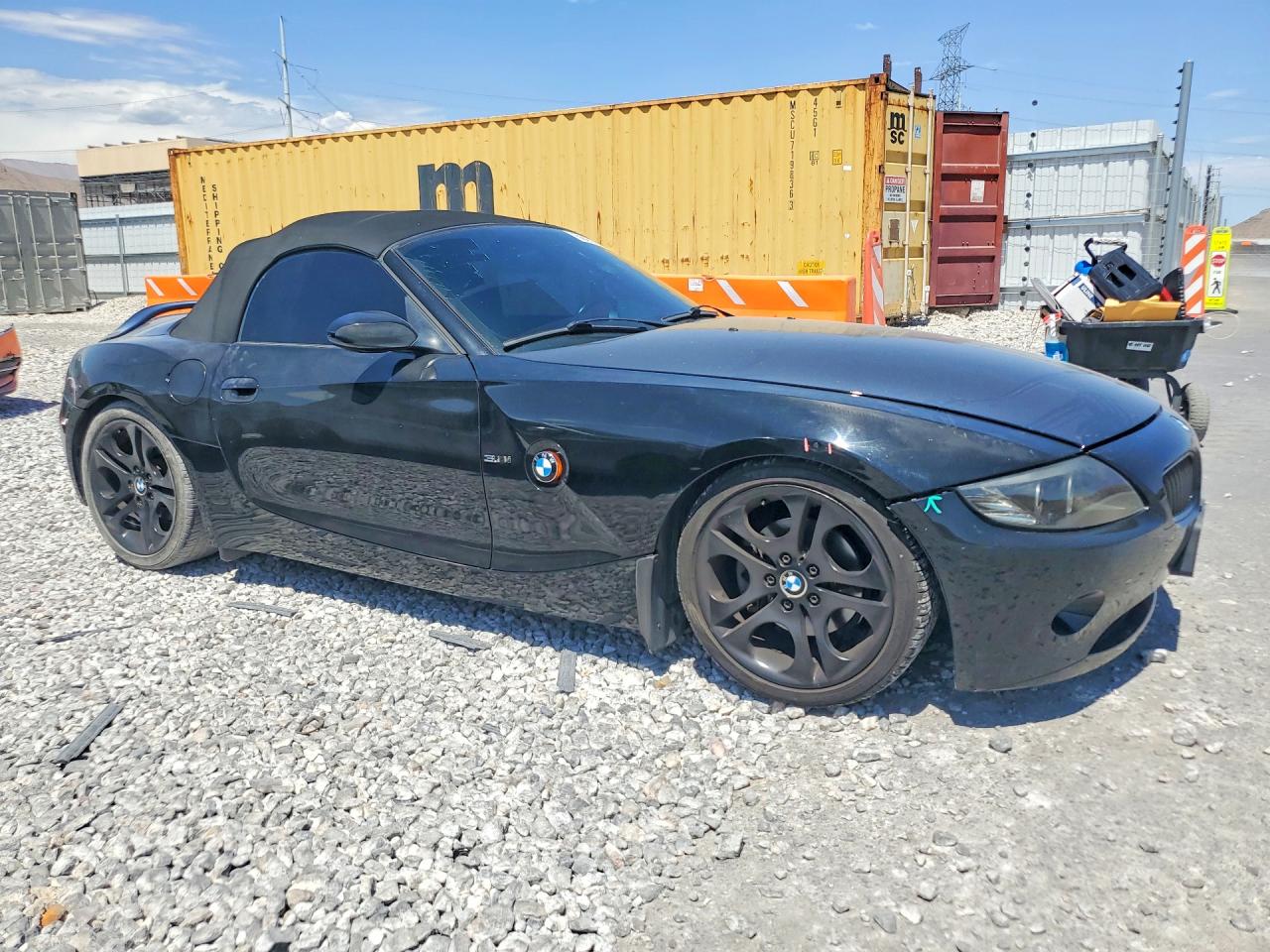 2004 Bmw Z4 3.0 Black vin: 4USBT53554LU08576