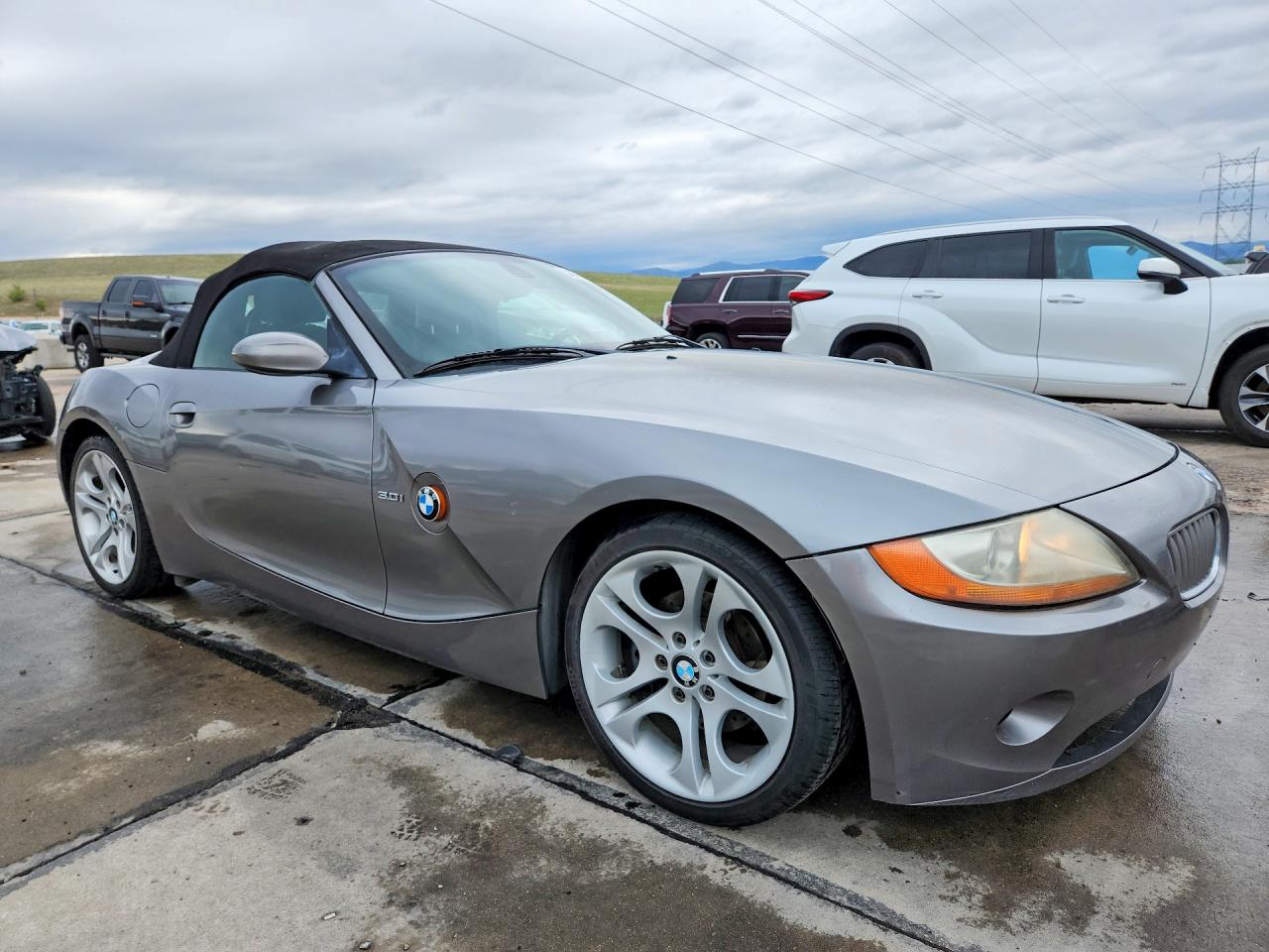 2004 Bmw Z4 3.0 Gray vin: 4USBT53564LT27229