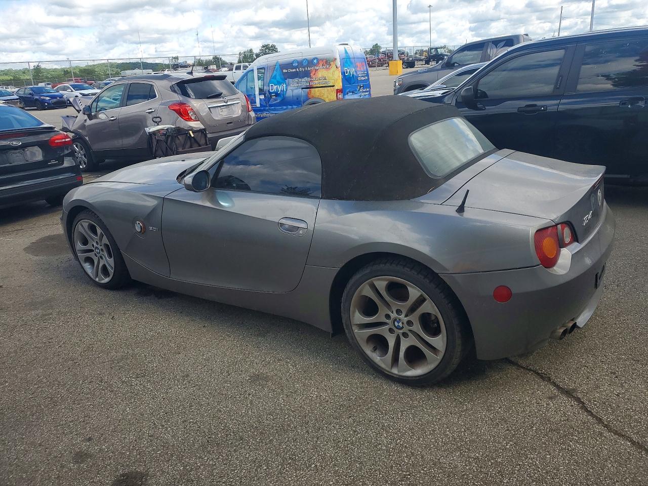 2004 Bmw Z4 3.0 Gray vin: 4USBT53564LT27442