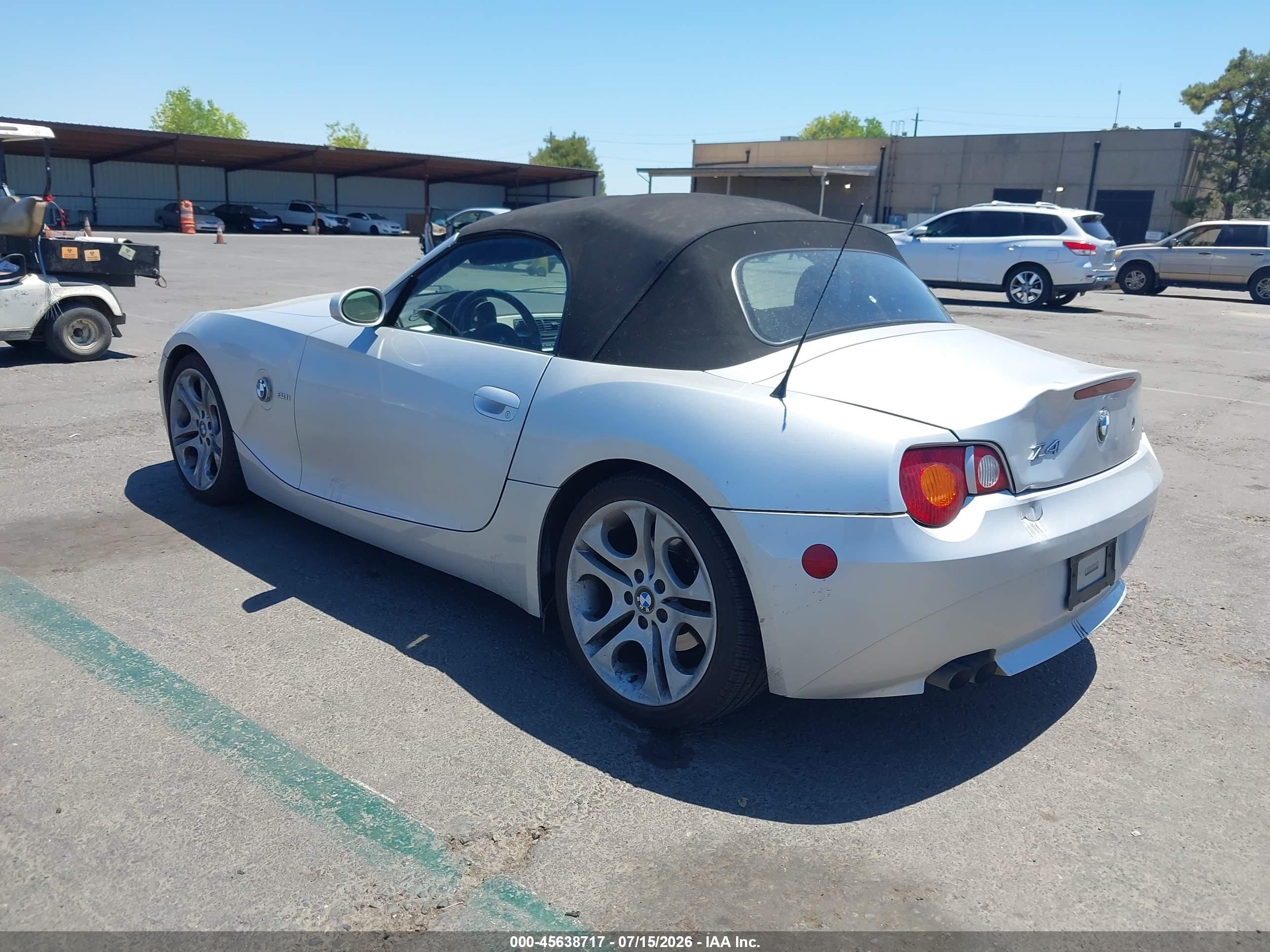 2005 Bmw Z4 3.0i Silver vin: 4USBT53565LU11701