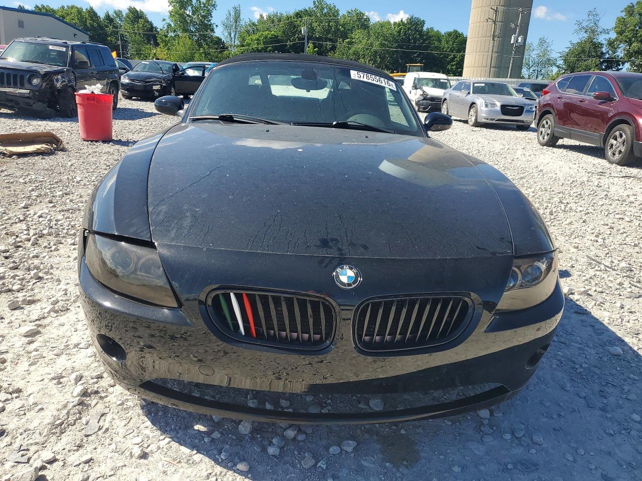 2005 Bmw Z4 3.0 Black vin: 4USBT53575LU09200
