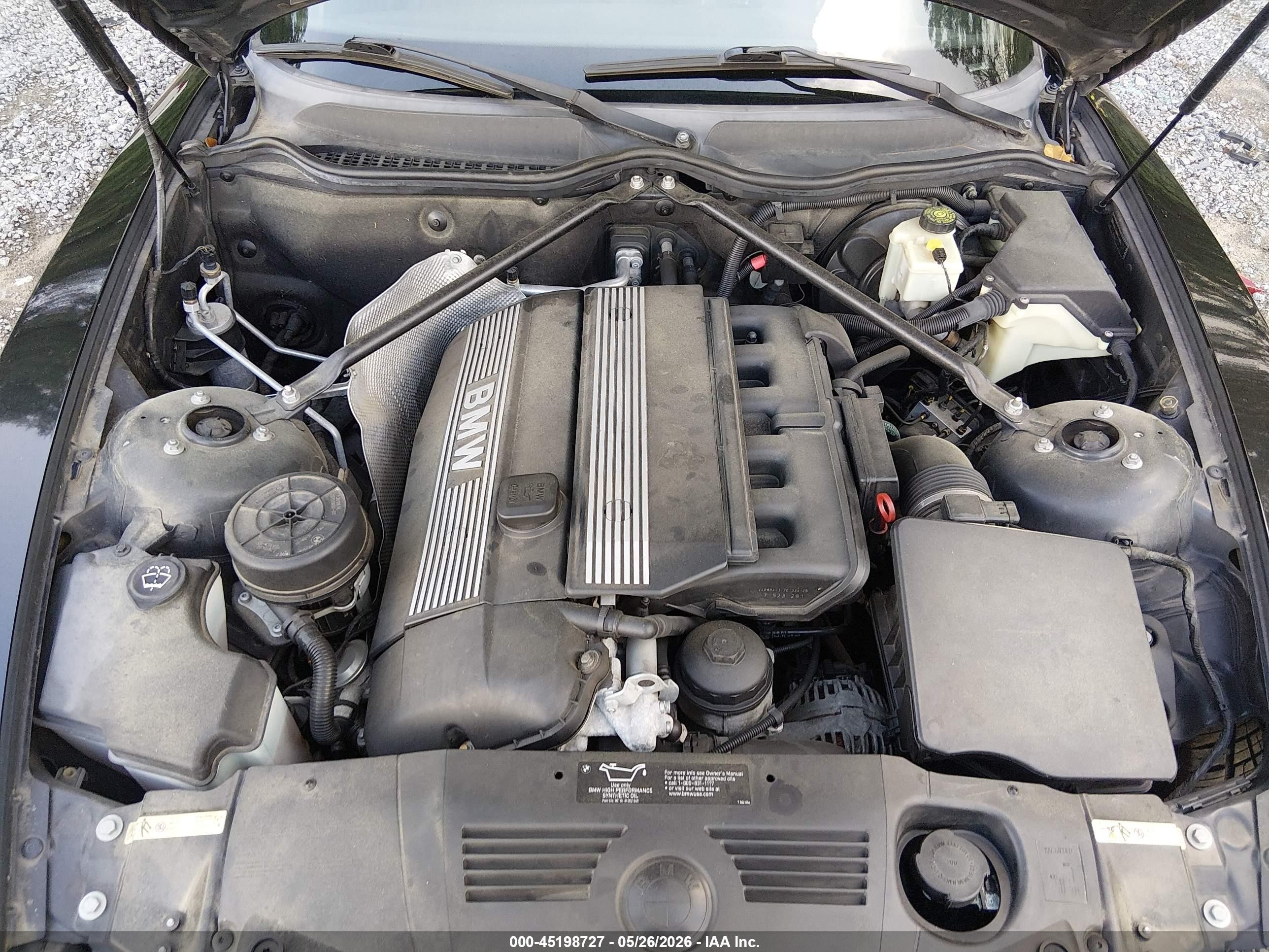 2004 Bmw Z4 3.0i Black vin: 4USBT53594LT25149