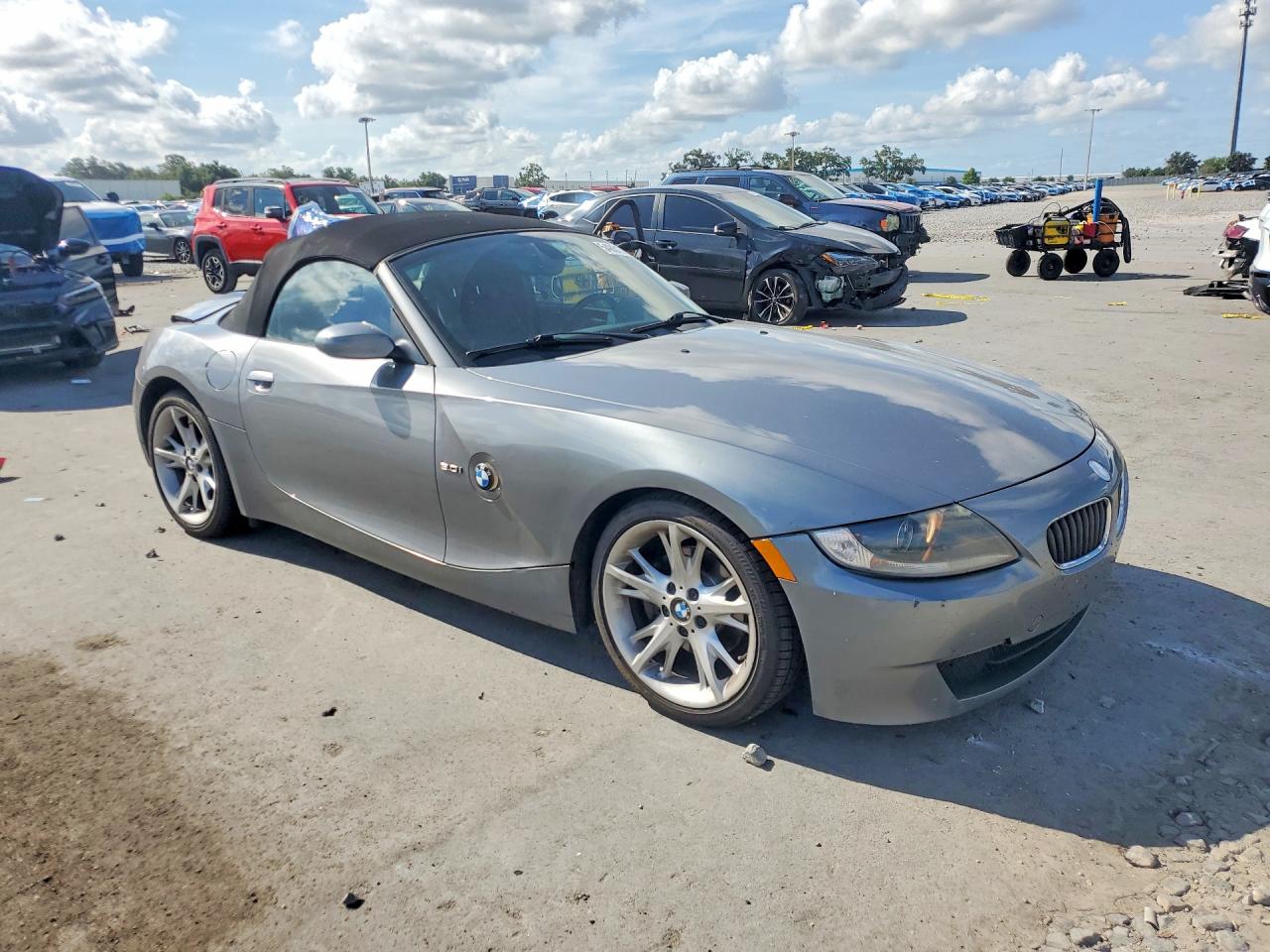 2008 Bmw Z4 Gray vin: 4USBU33508LW74448