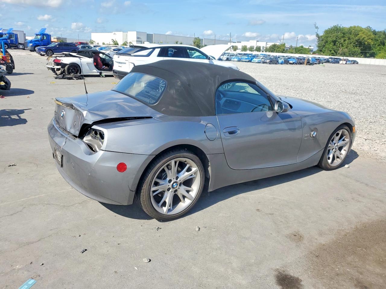 2008 Bmw Z4 Gray vin: 4USBU33508LW74448