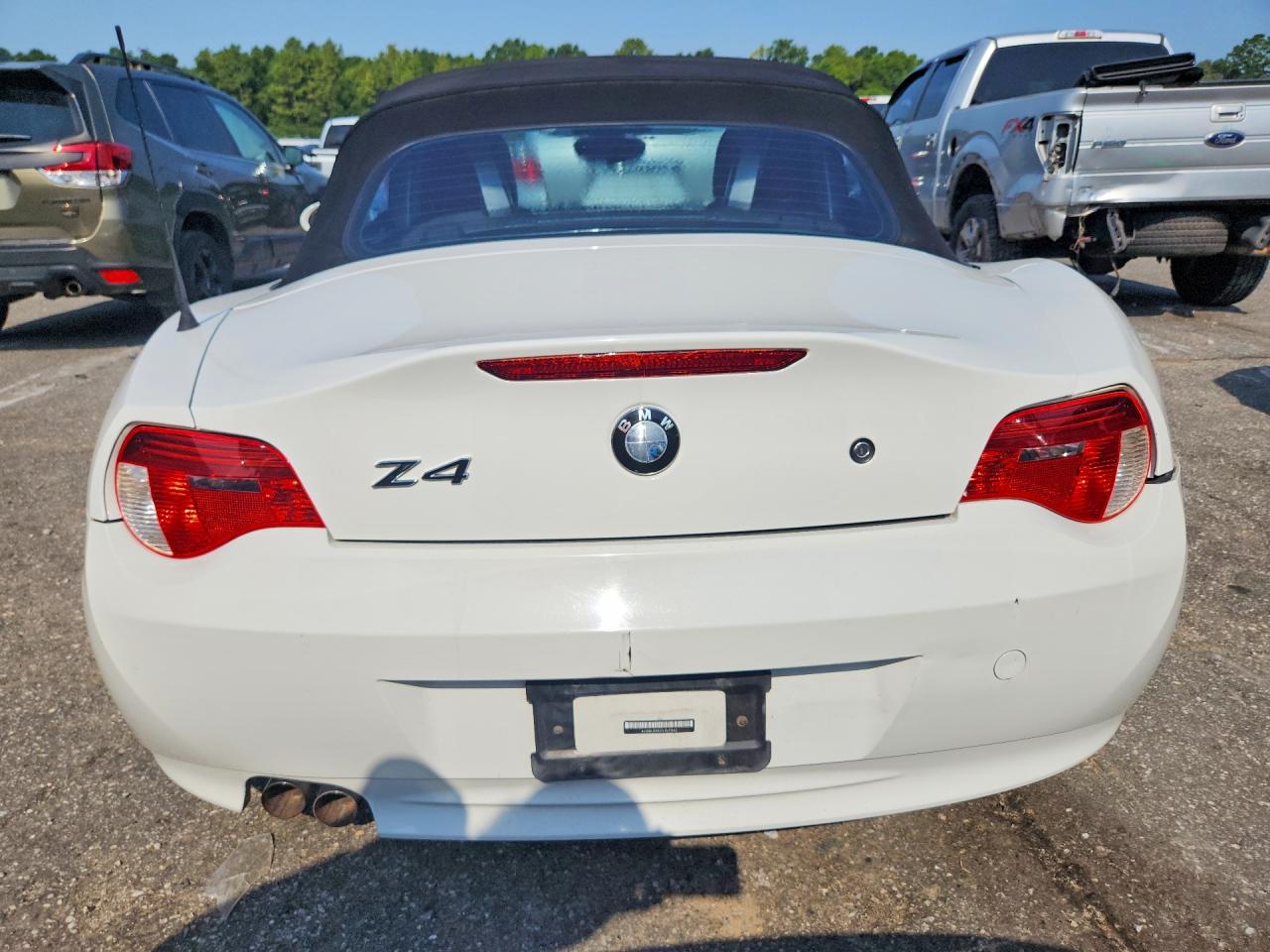 2007 Bmw Z4 3.0 White vin: 4USBU33517LW71542