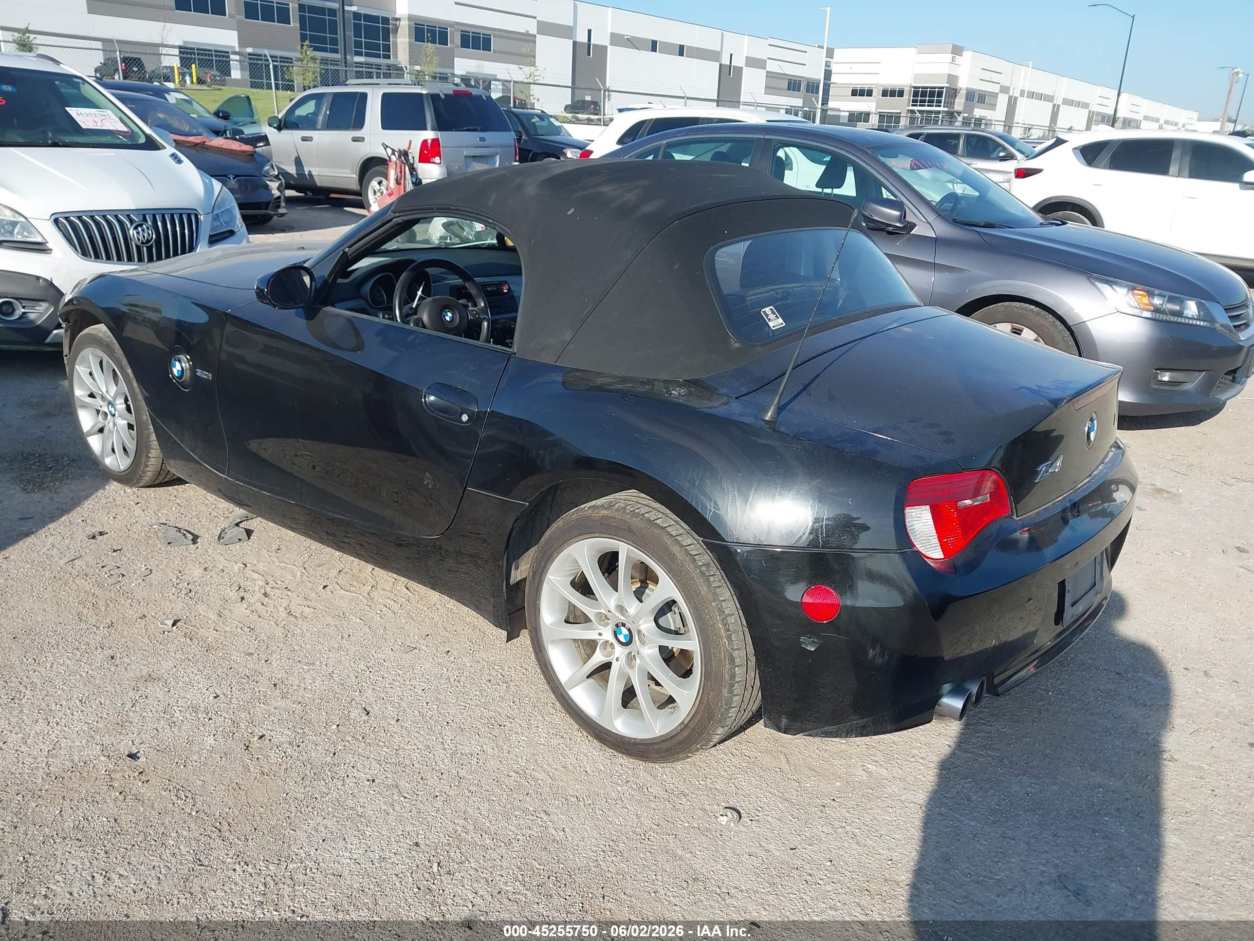 2007 Bmw Z4 3.0i Black vin: 4USBU33527LW73414