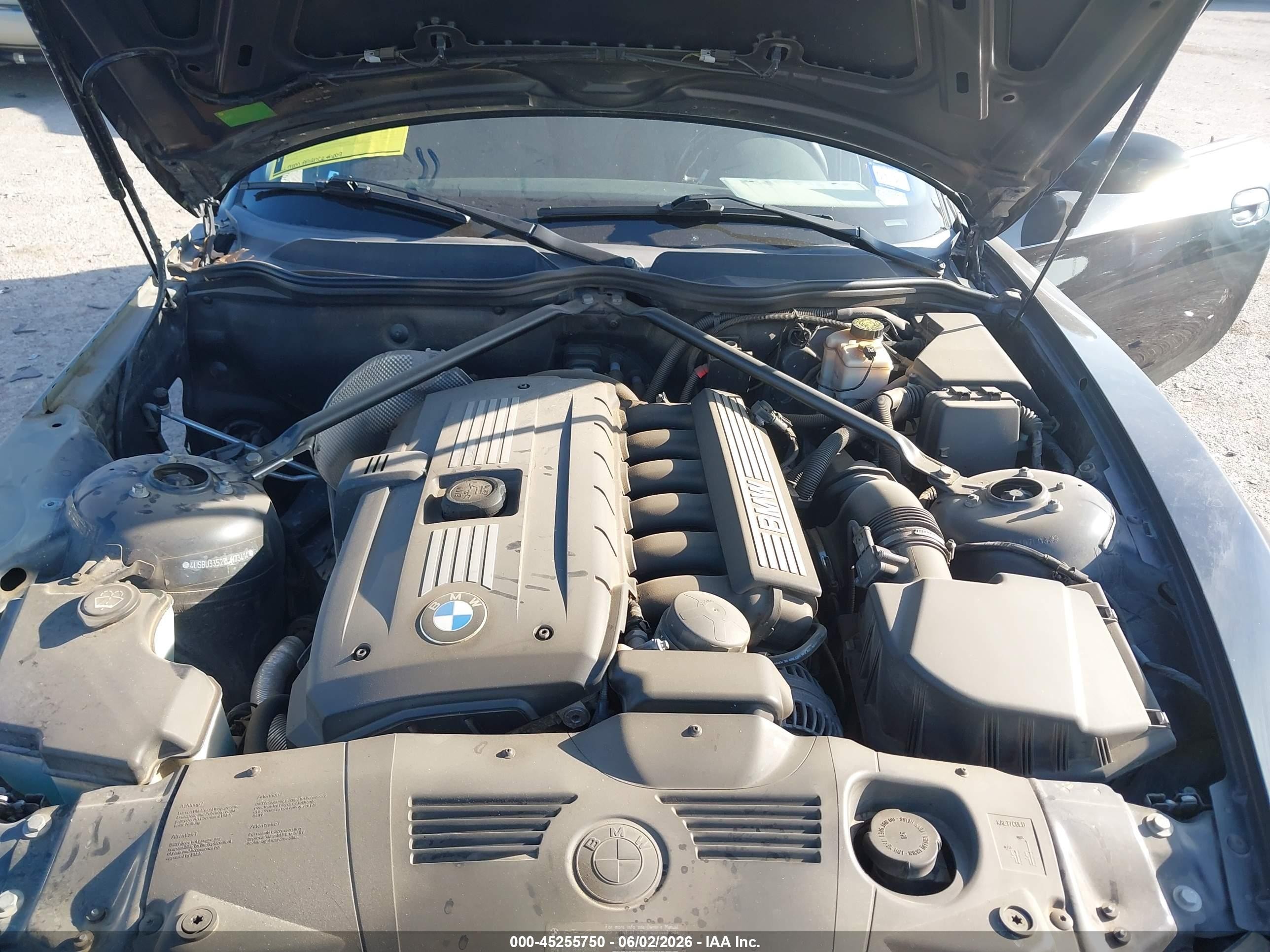 2007 Bmw Z4 3.0i Black vin: 4USBU33527LW73414