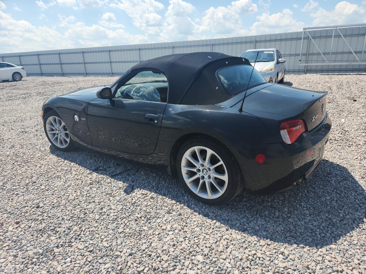 2008 Bmw Z4 3.0 Black vin: 4USBU33528LW74970