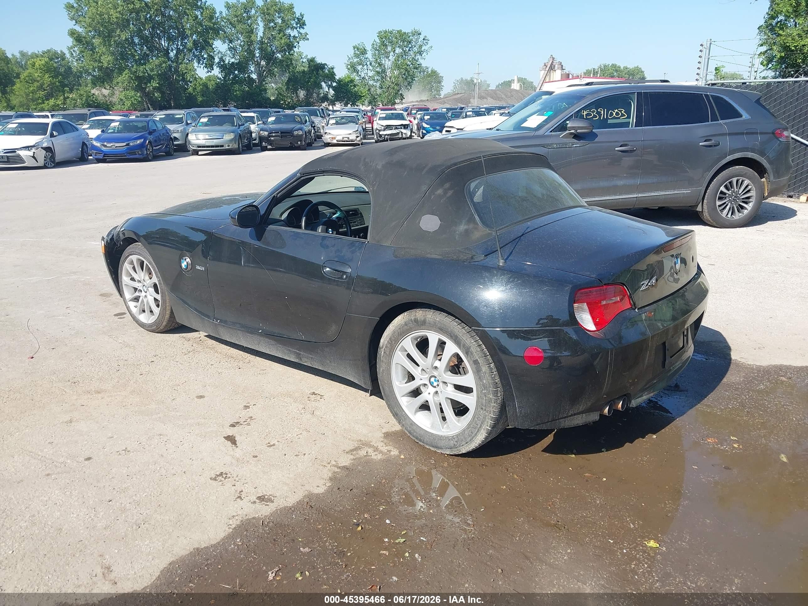 2008 Bmw Z4 3.0i Black vin: 4USBU33538LW75416