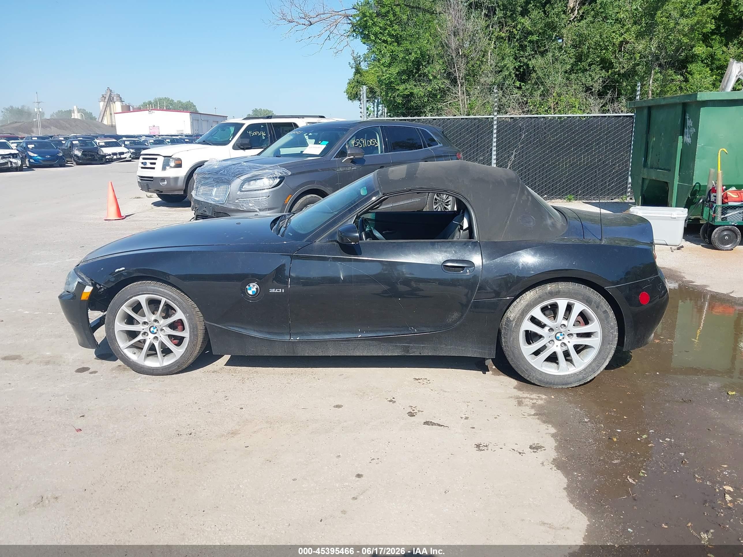 2008 Bmw Z4 3.0i Black vin: 4USBU33538LW75416