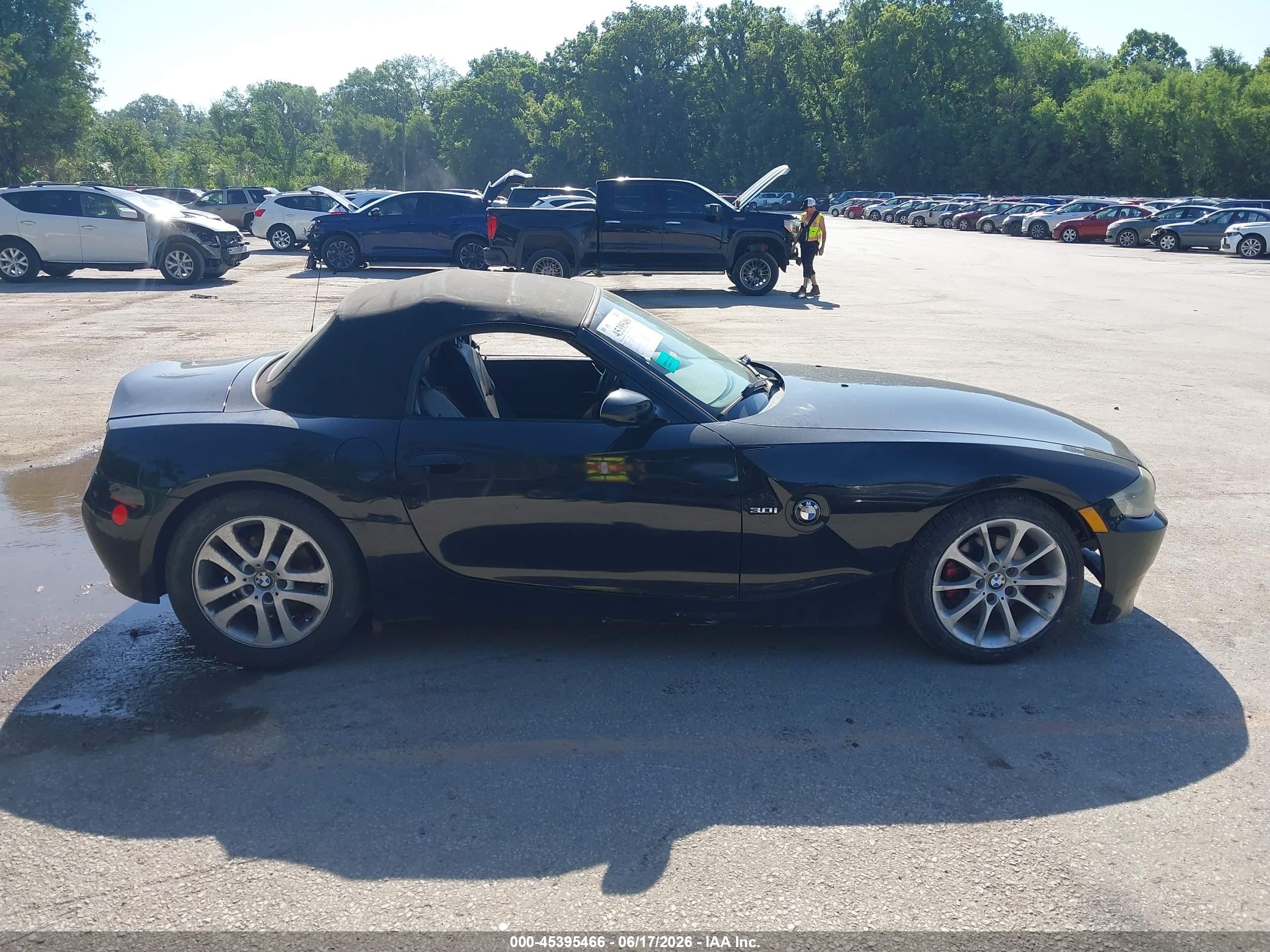 2008 Bmw Z4 3.0i Black vin: 4USBU33538LW75416