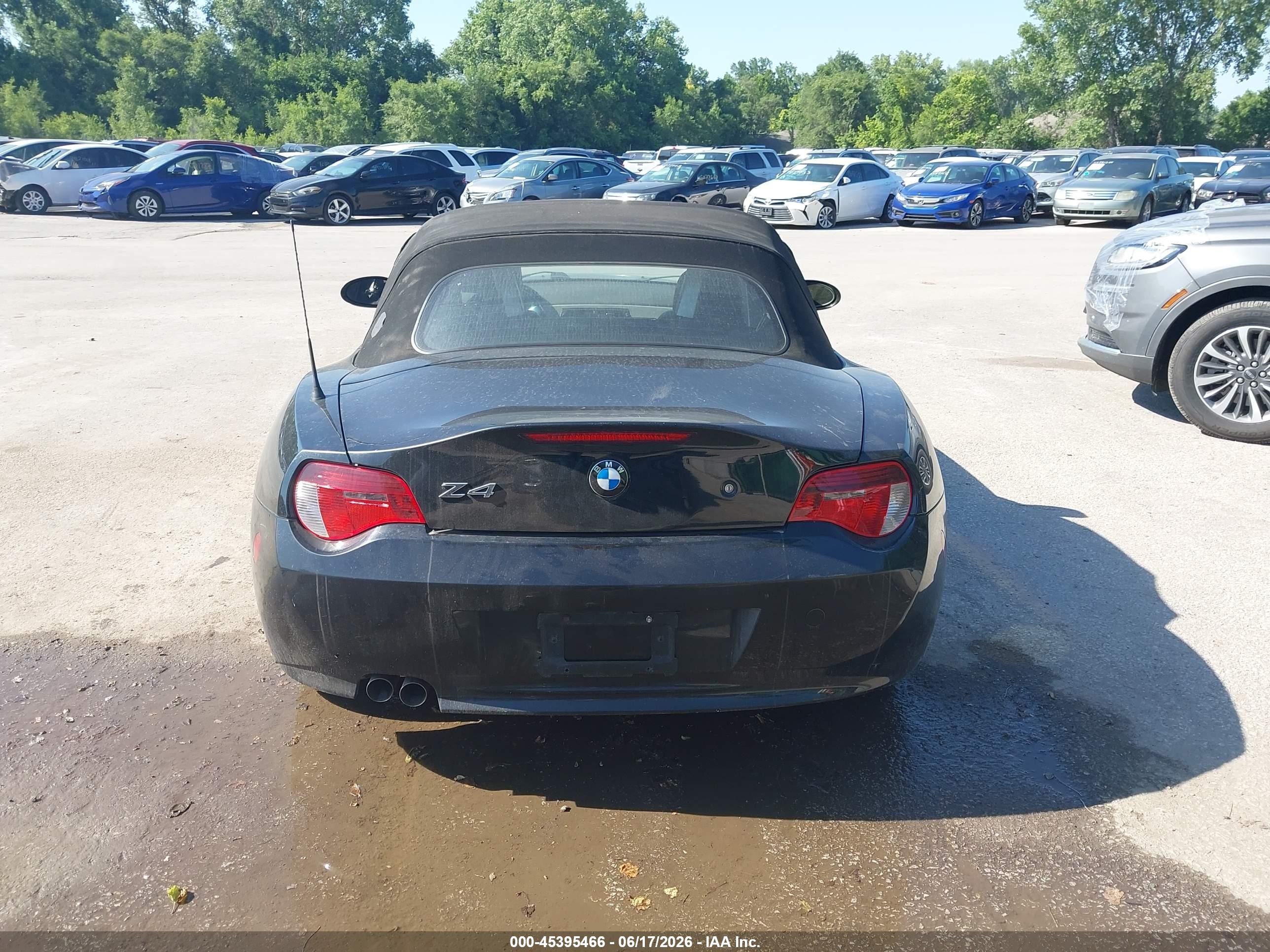 2008 Bmw Z4 3.0i Black vin: 4USBU33538LW75416