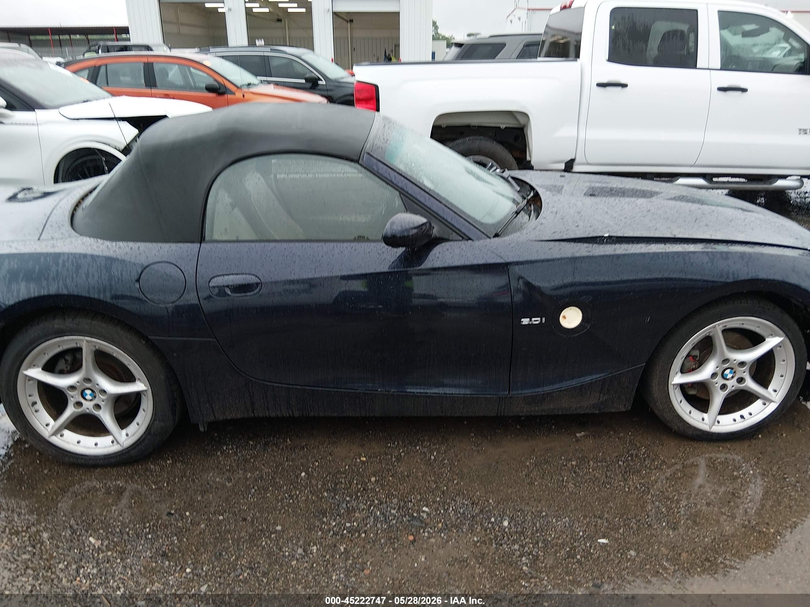 2006 Bmw Z4 3.0i Blue vin: 4USBU33546LW68505