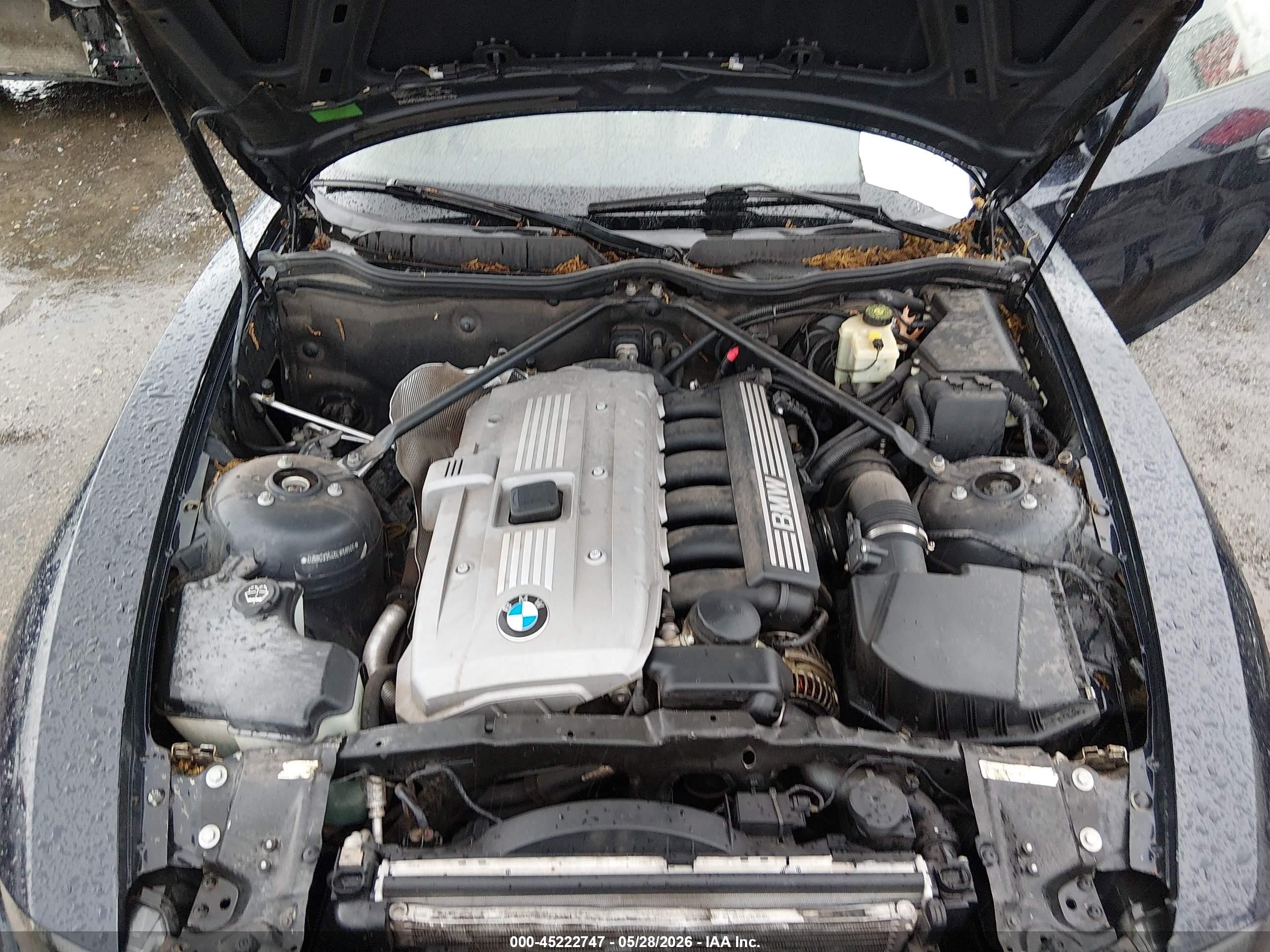 2006 Bmw Z4 3.0i Blue vin: 4USBU33546LW68505
