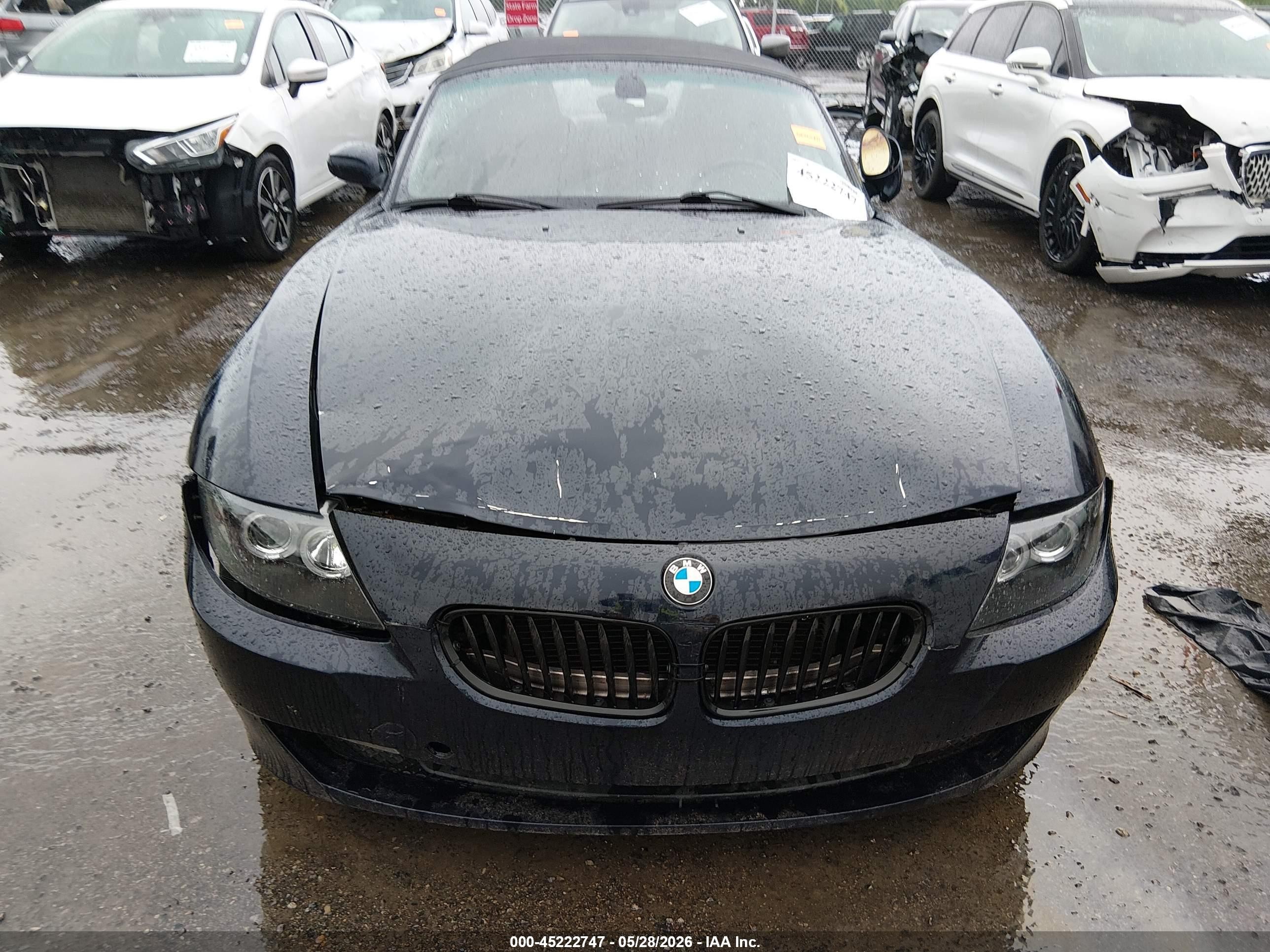 2006 Bmw Z4 3.0i Blue vin: 4USBU33546LW68505