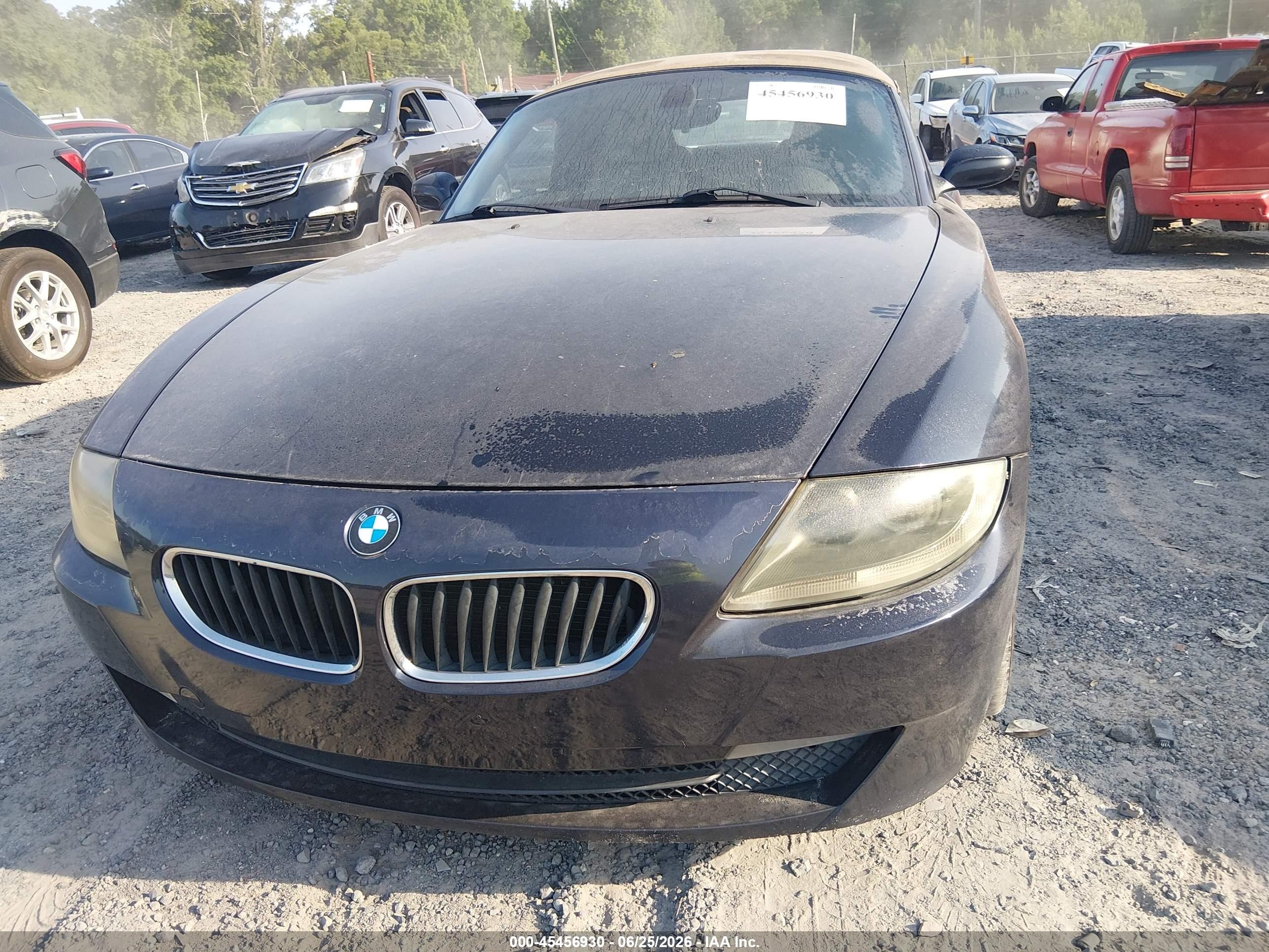 2006 Bmw Z4 3.0i Синий vin: 4USBU33556LW69288