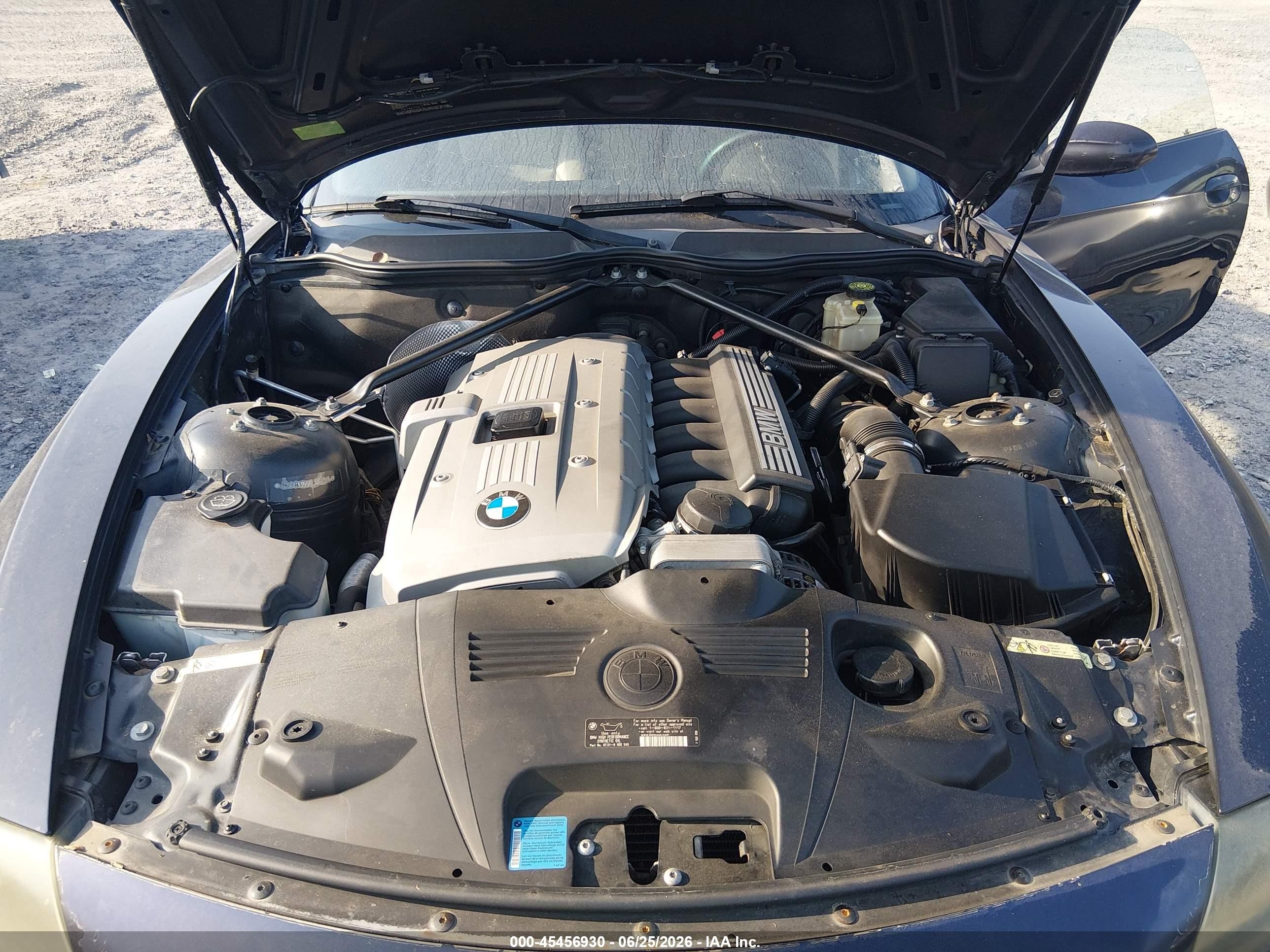 2006 Bmw Z4 3.0i Синий vin: 4USBU33556LW69288