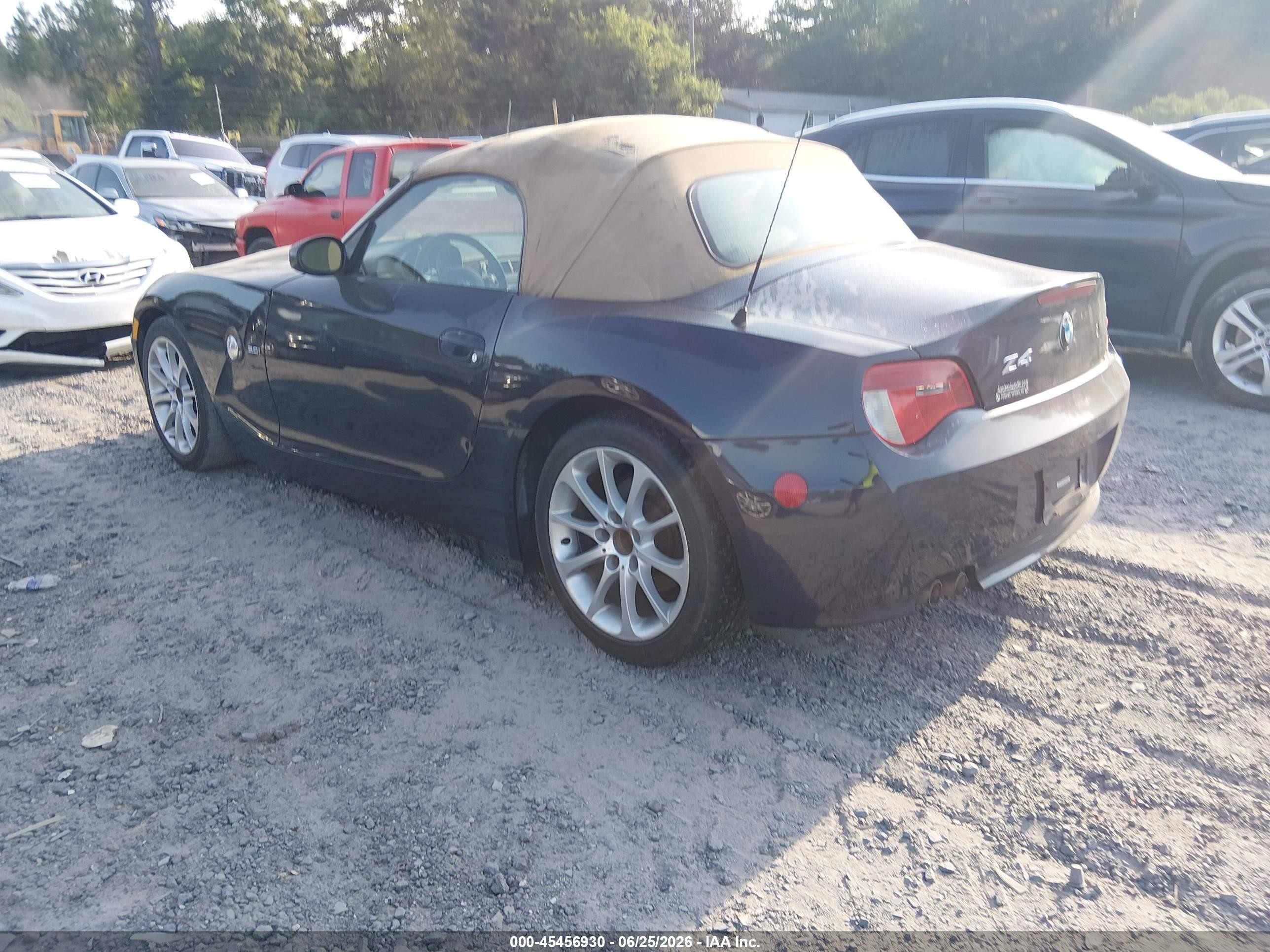2006 Bmw Z4 3.0i Синий vin: 4USBU33556LW69288