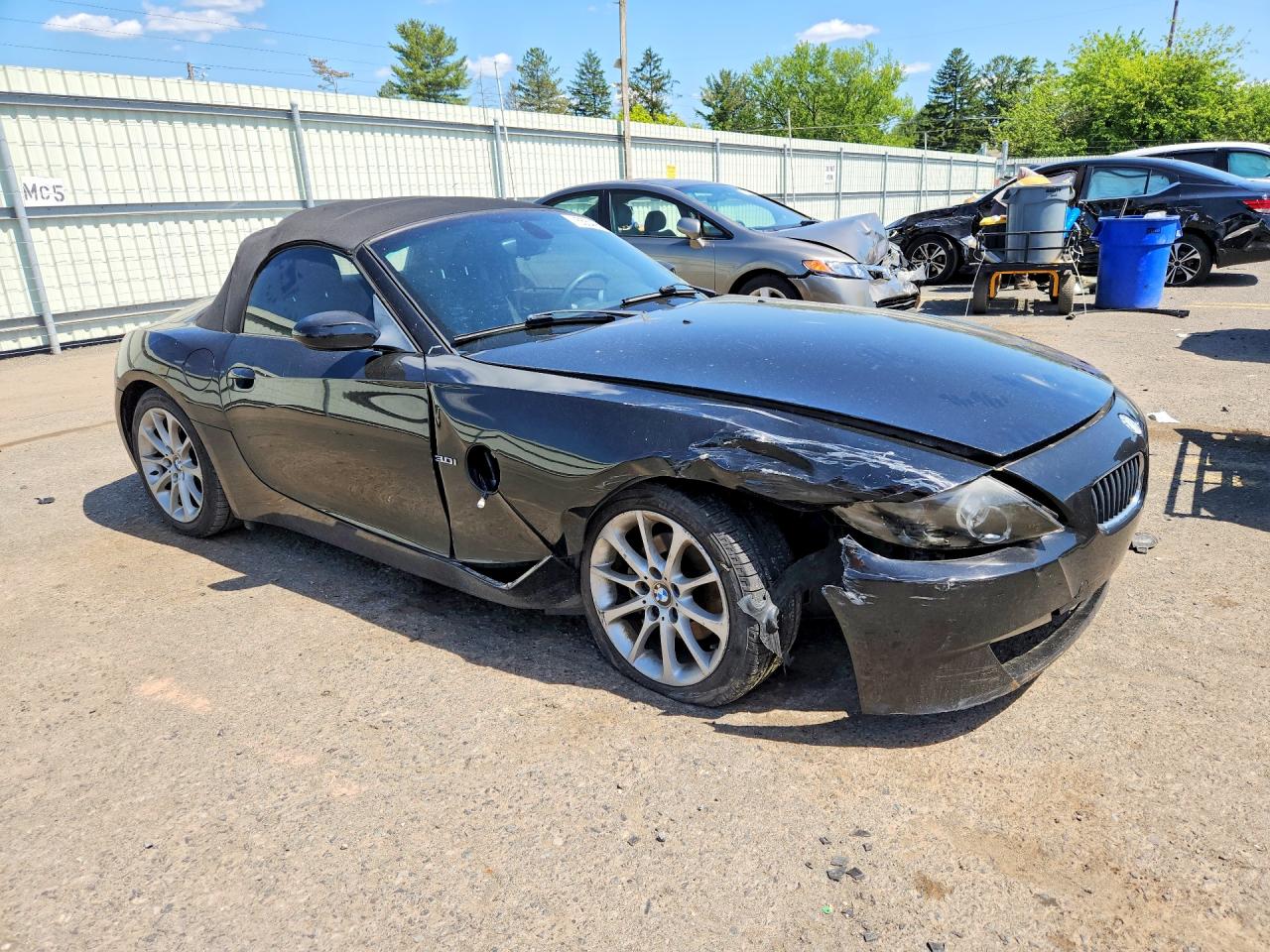 2006 Bmw Z4 3.0 Black vin: 4USBU33556LW69873