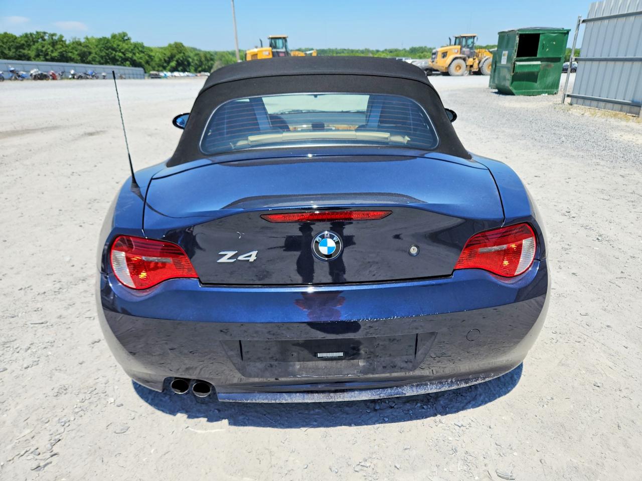 2007 Bmw Z4 3.0 Blue vin: 4USBU33557LW70426