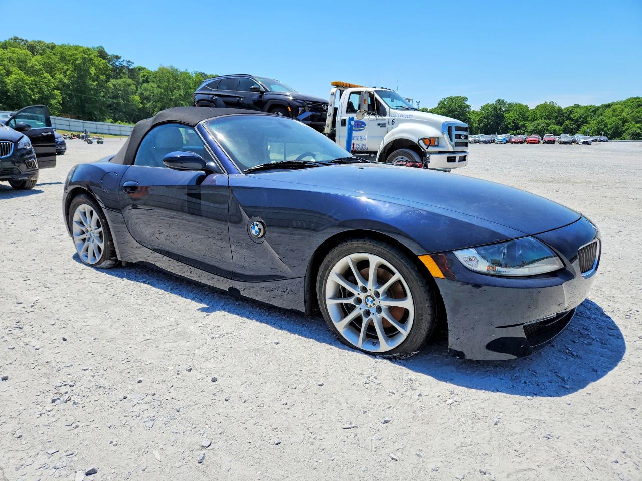 2007 Bmw Z4 3.0 Blue vin: 4USBU33557LW70426