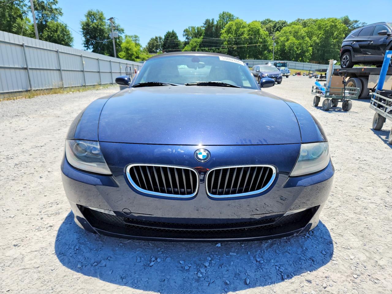 2007 Bmw Z4 3.0 Blue vin: 4USBU33557LW70426