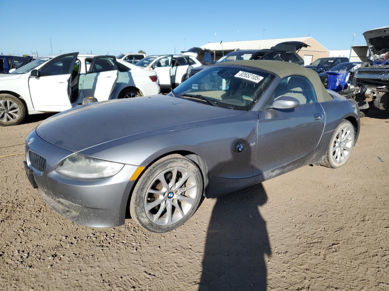 2007 Bmw Z4 3.0 Серебряный vin: 4USBU33557LW72385