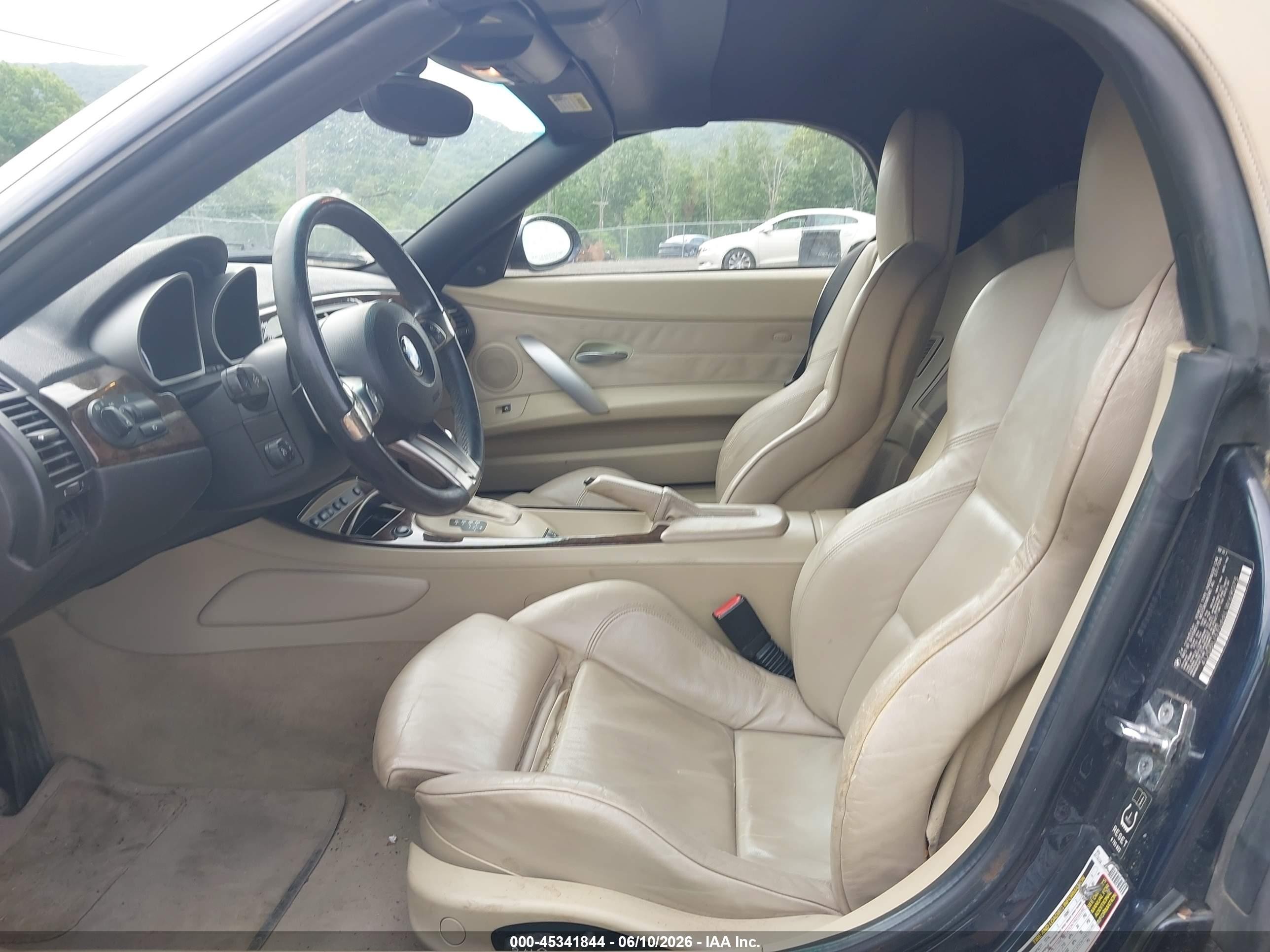 2006 Bmw Z4 3.0i Blue vin: 4USBU33566LW69073