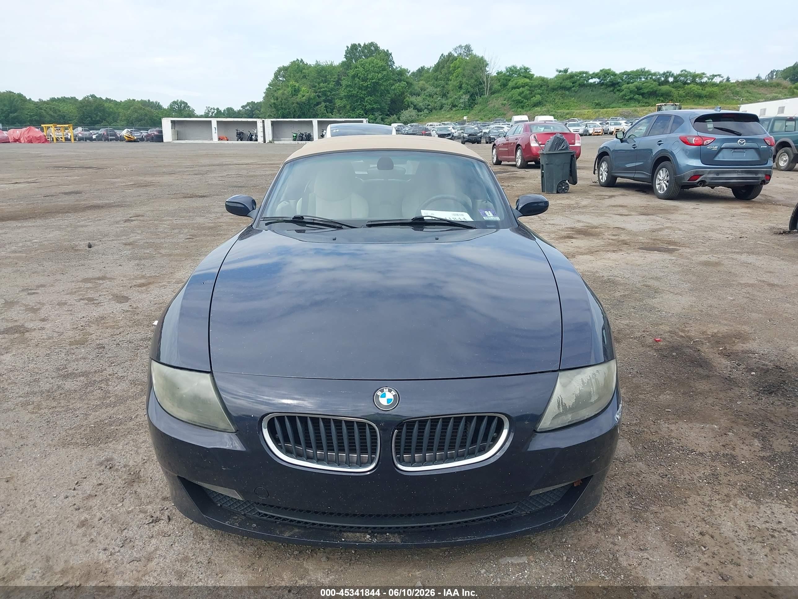 2006 Bmw Z4 3.0i Blue vin: 4USBU33566LW69073