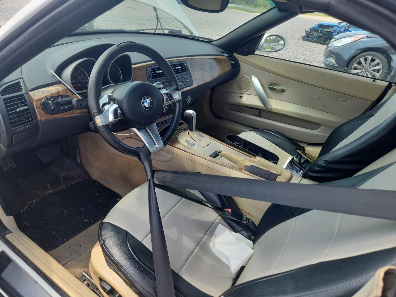2008 Bmw Z4 3.0 White vin: 4USBU33578LW75323