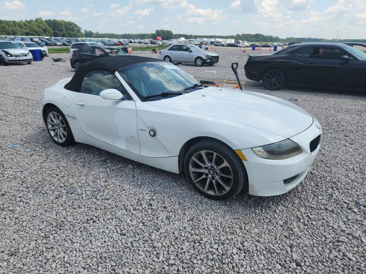 2008 Bmw Z4 3.0 White vin: 4USBU33578LW75323