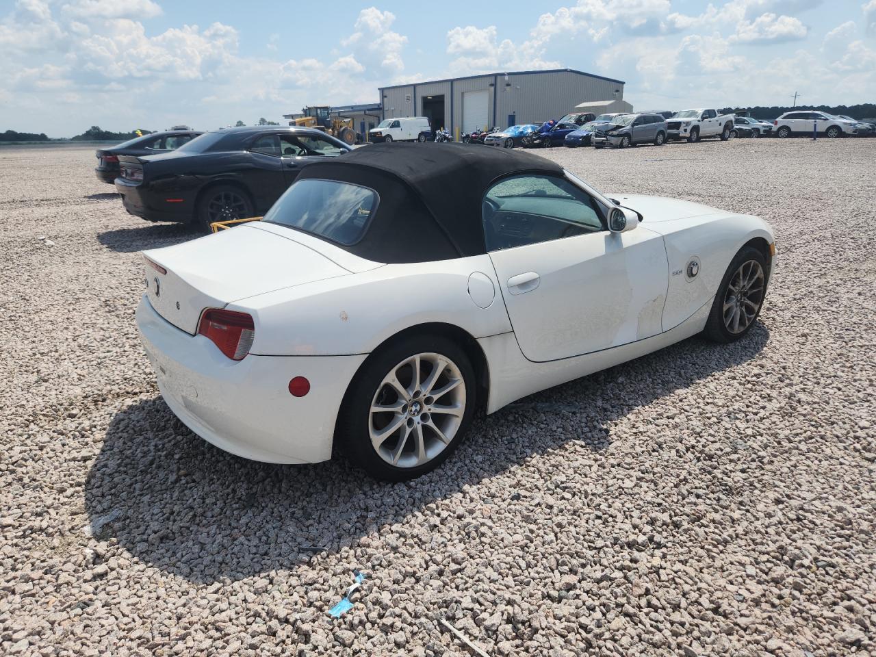 2008 Bmw Z4 3.0 White vin: 4USBU33578LW75323