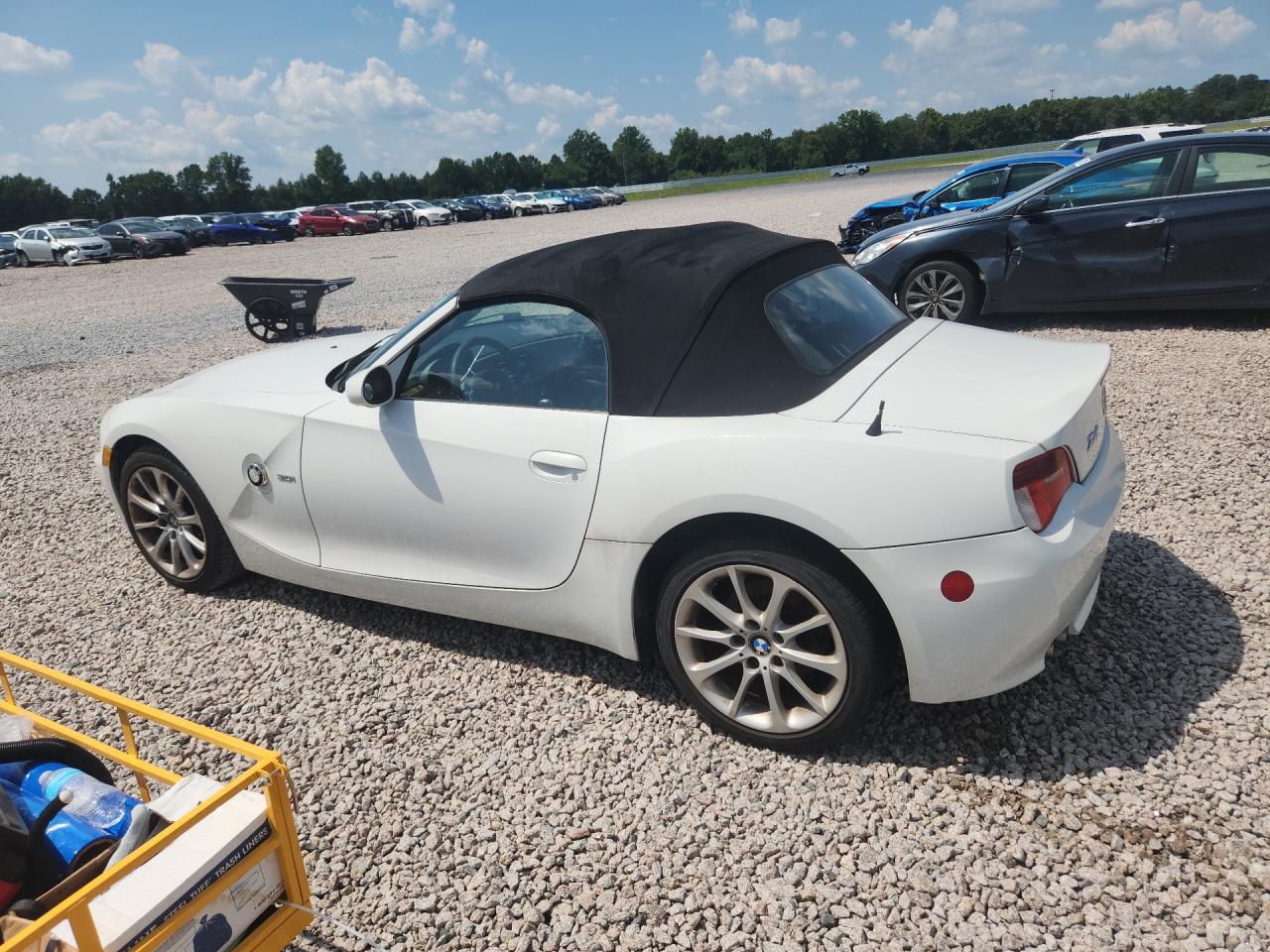 2008 Bmw Z4 3.0 White vin: 4USBU33578LW75323