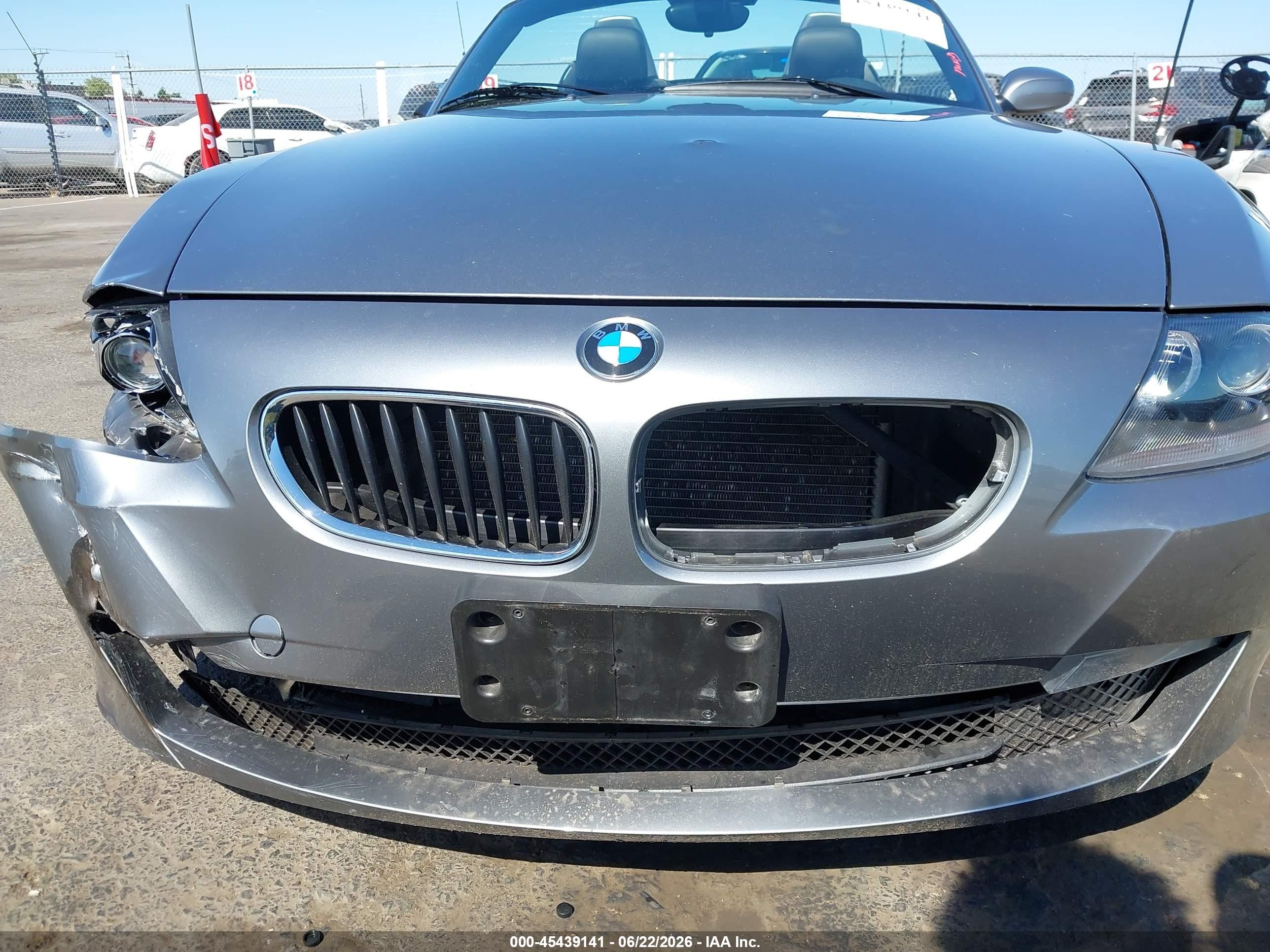 2008 Bmw Z4 3.0i Silver vin: 4USBU33578LW75399