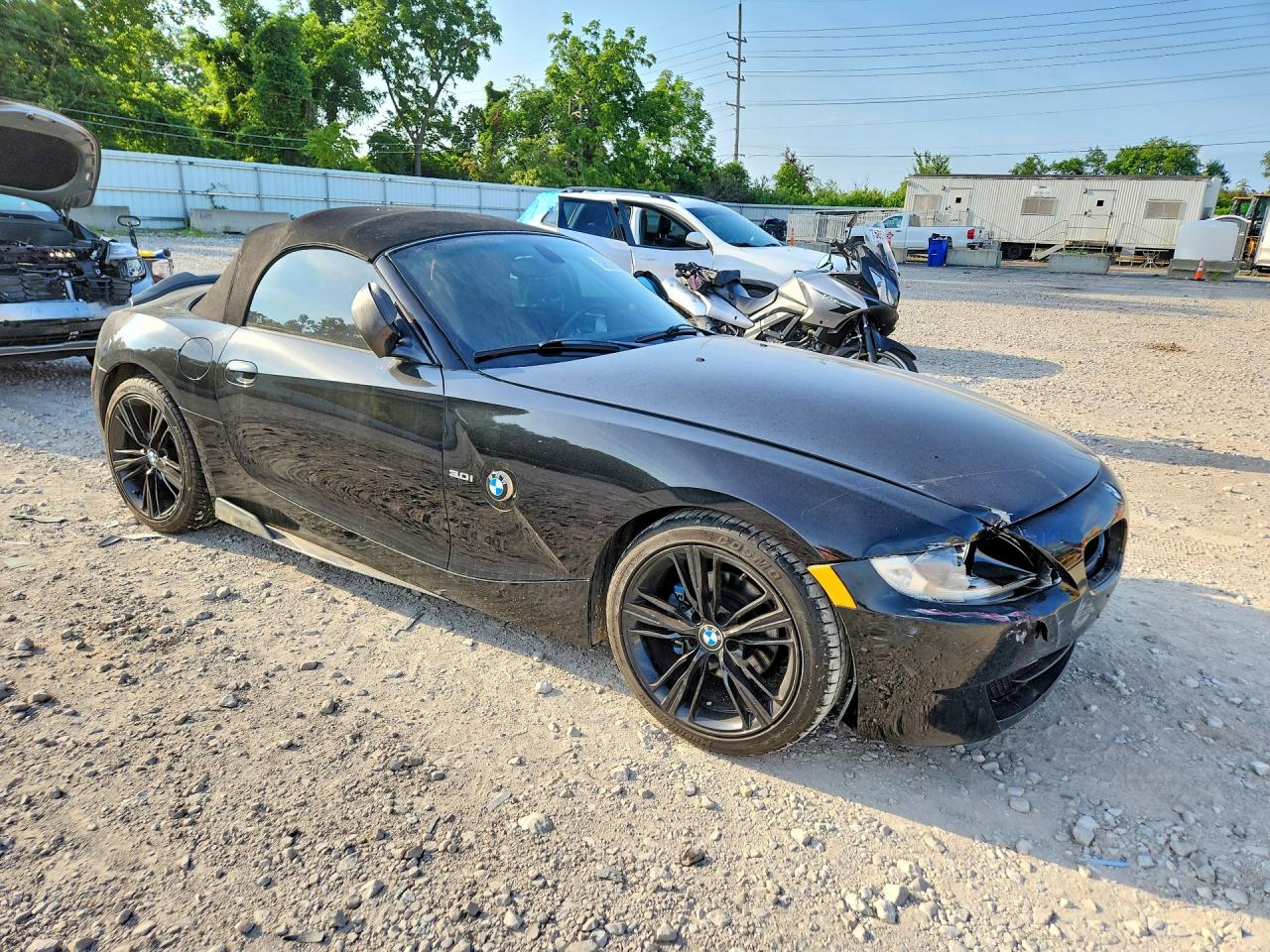 2007 Bmw Z4 3.0 Black vin: 4USBU33597LW71739