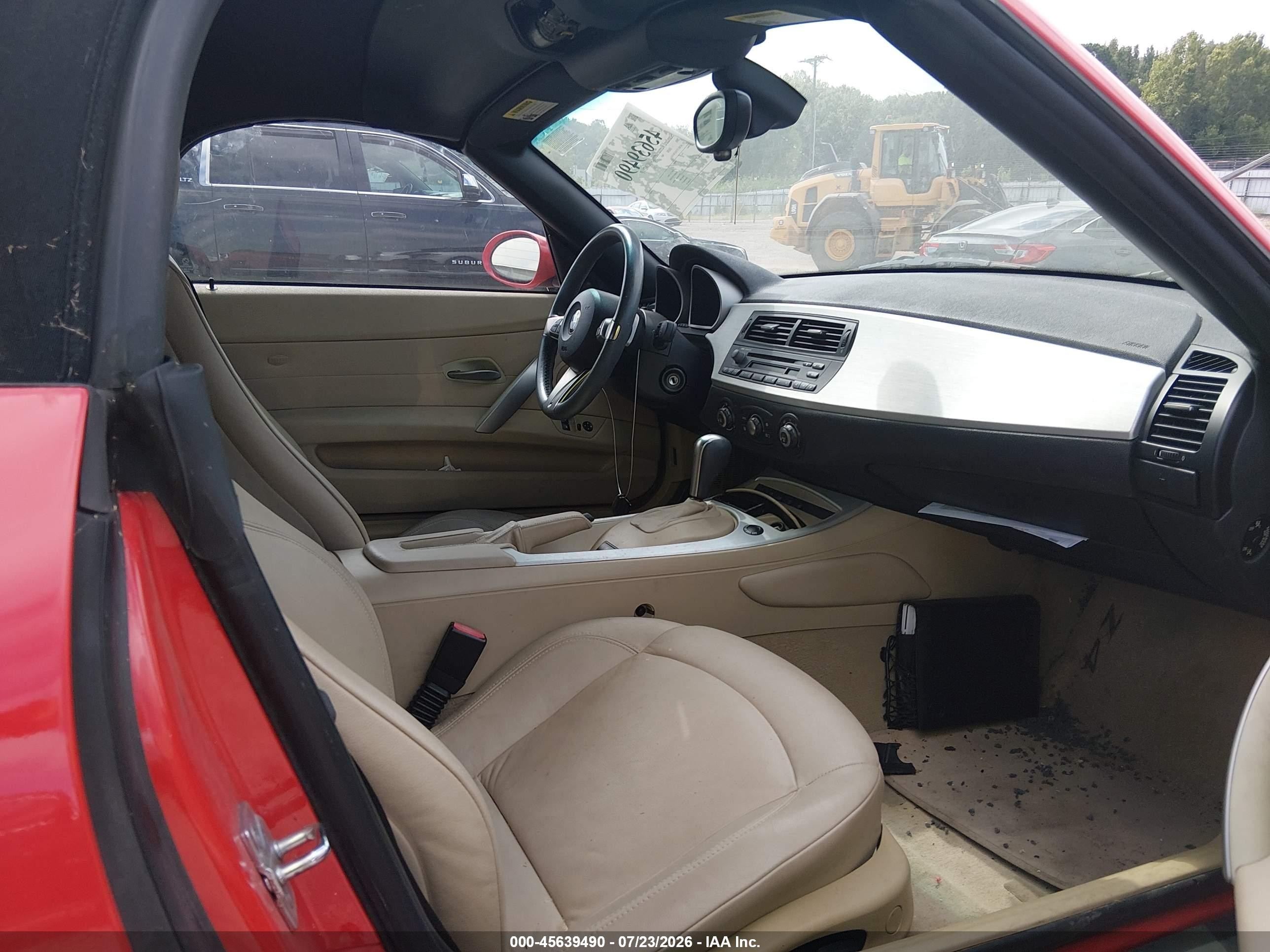 2006 Bmw Z4 3.0i Red vin: 4USBU335X6LW67410