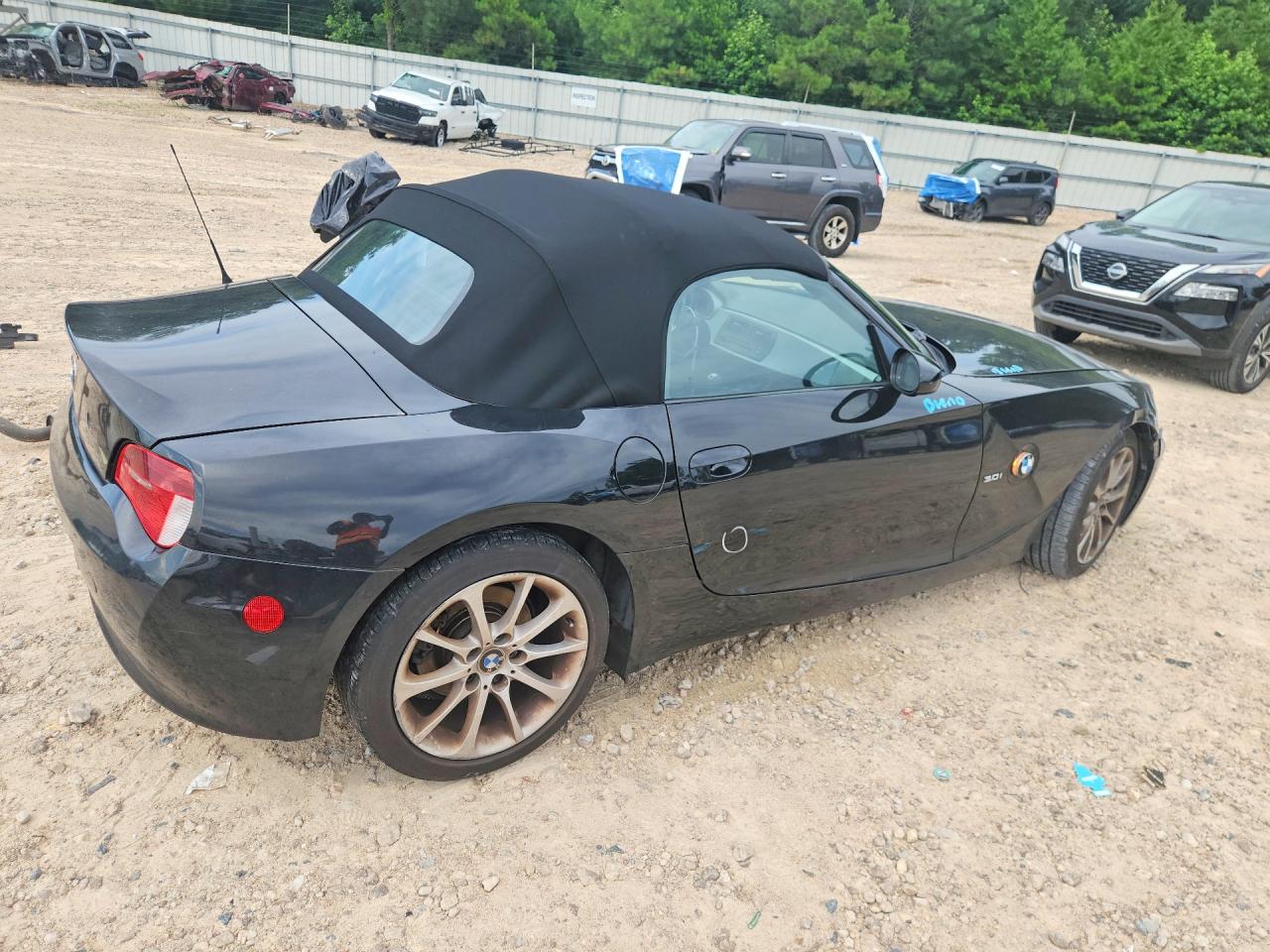 2006 Bmw Z4 3.0 Черный vin: 4USBU335X6LW69433
